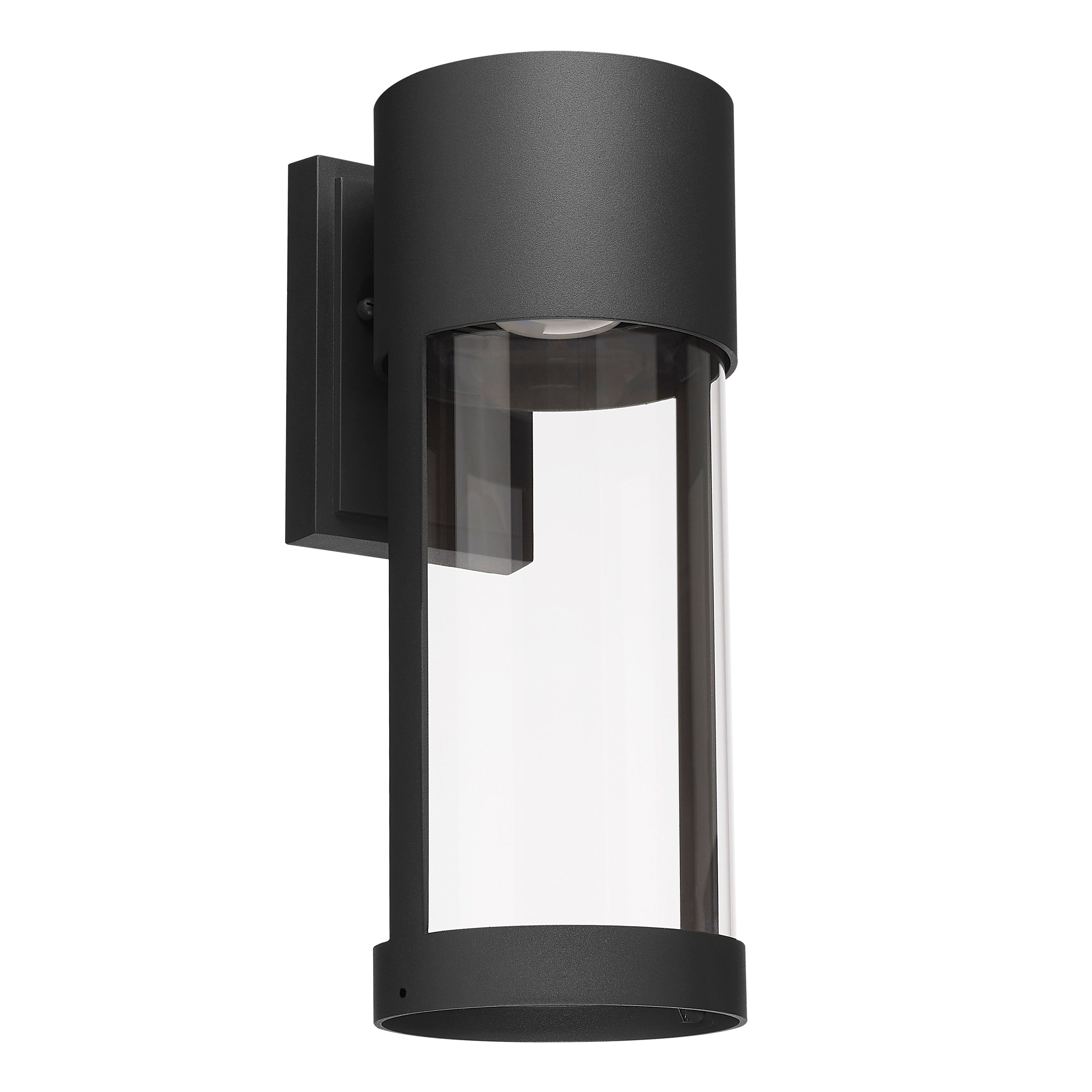 15-inch Trefor Powder Coated Black Outdoor Wall Sconce