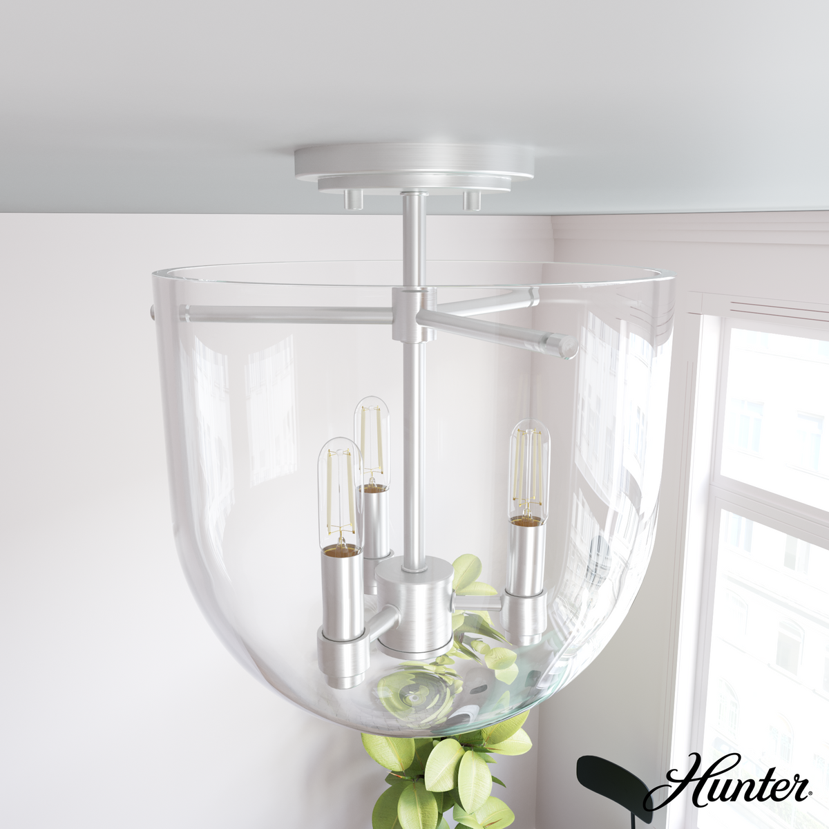 Hartland 22-inch 3-light Alturas Gold Vanity Light with Seeded Glass