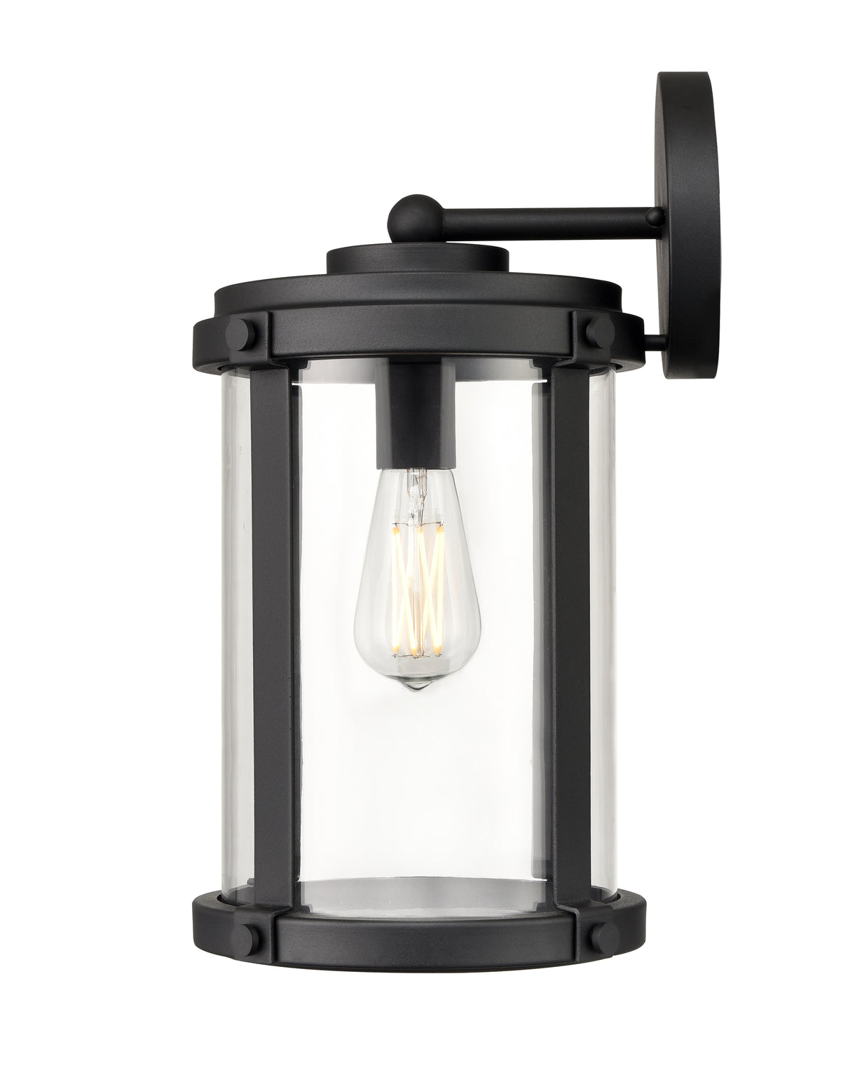 9'' Pennfield Textured Black 1 Light Wall Sconce
