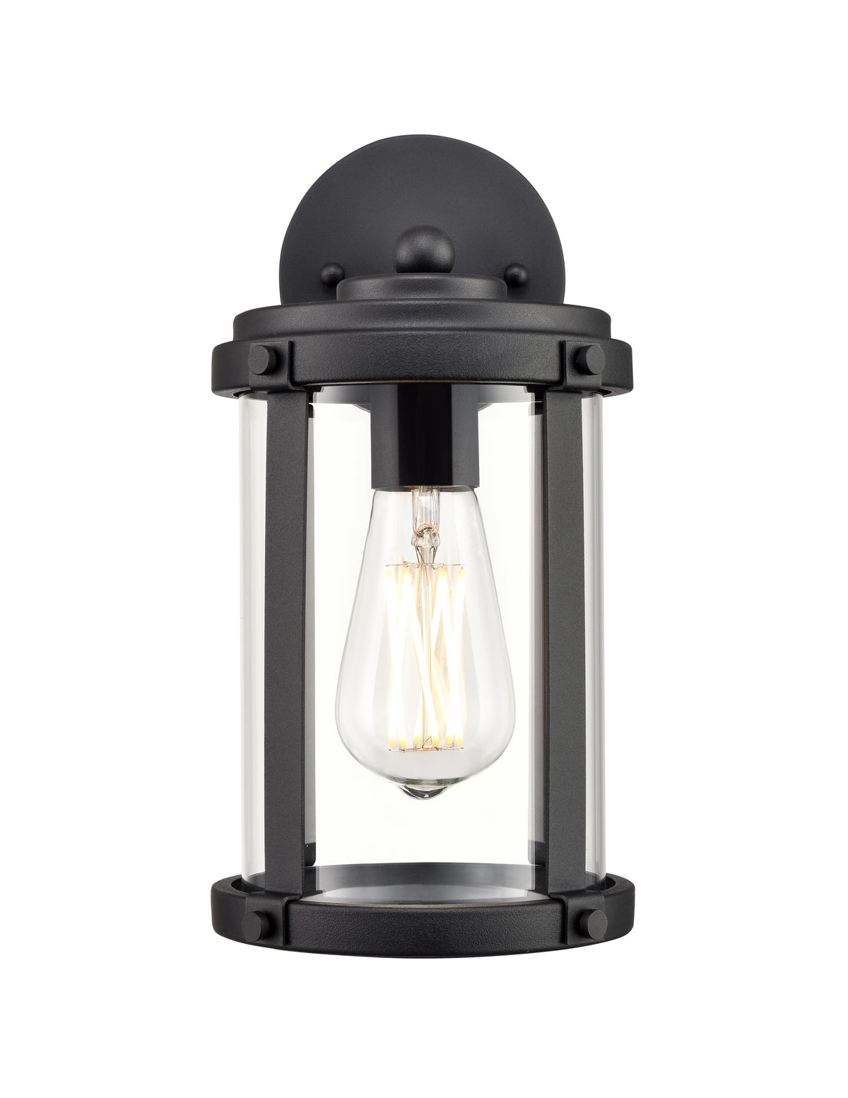 6'' Pennfield Textured Black 1 Light Wall Sconce