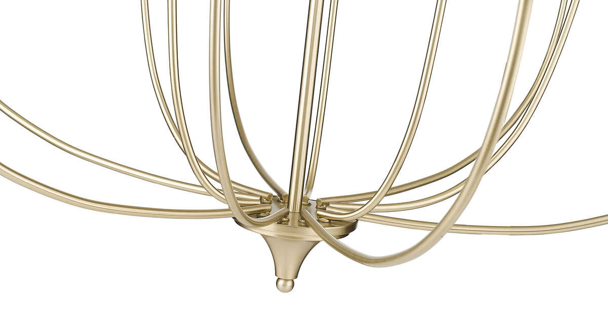 40.2'' Emery Modern Gold 12 Light Chandelier