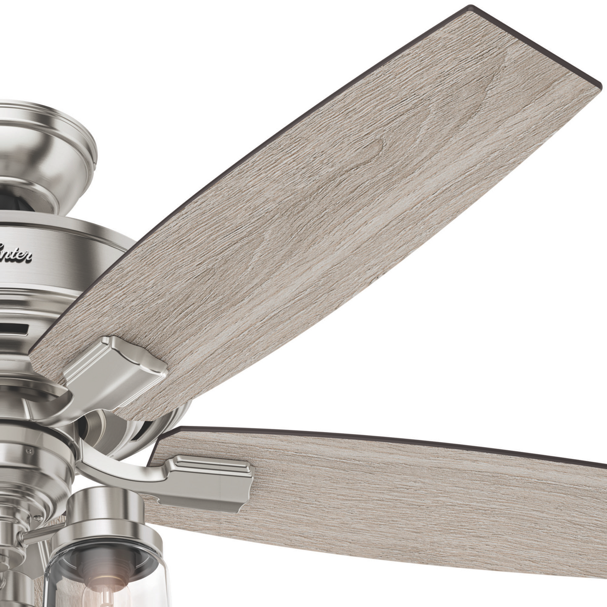 52 inch Bennett Brushed Nickel Ceiling Fan with LED Light Kit and Handheld Remote