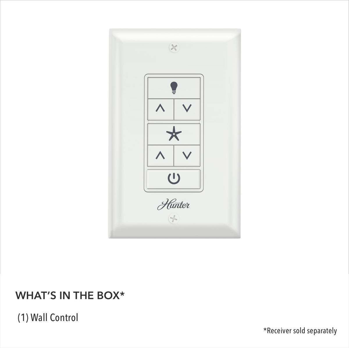 Hunter Universal Fan-Light Wall Control (Receiver Not Included)