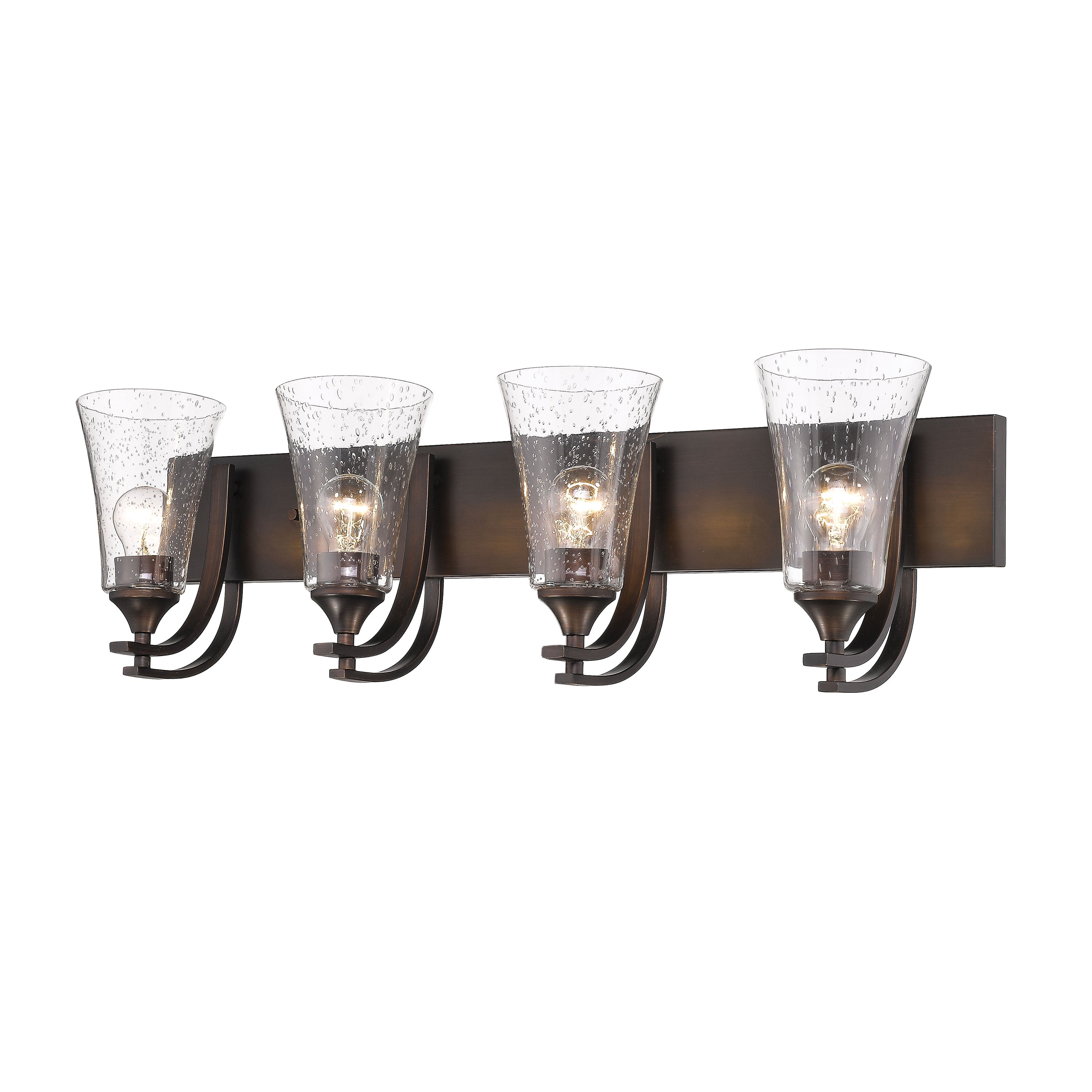 32'' Natalie Rubbed Bronze 4 Light Bath Vanity