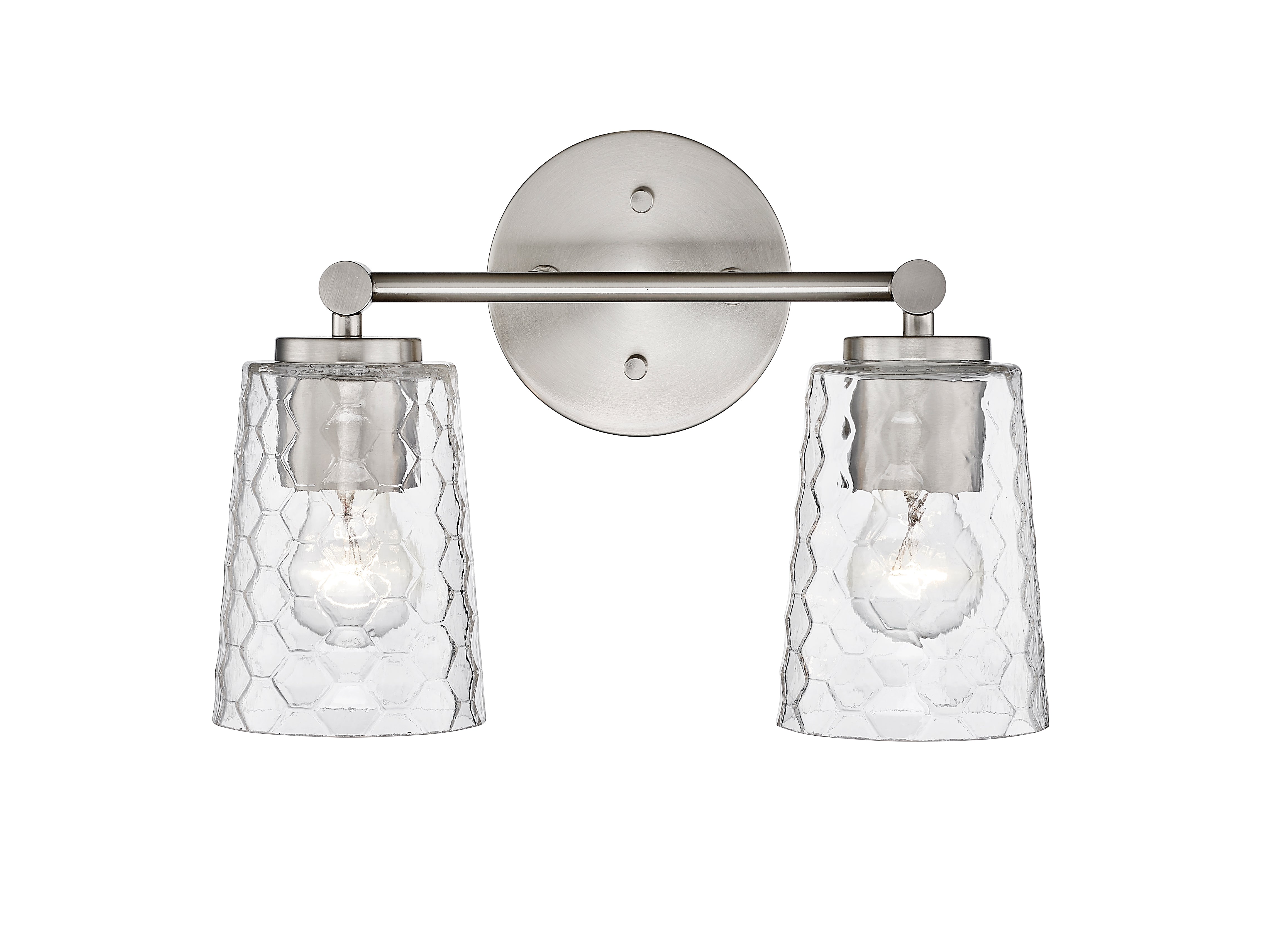 13.5'' Ashli Brushed Nickel 2 Light Bath Vanity