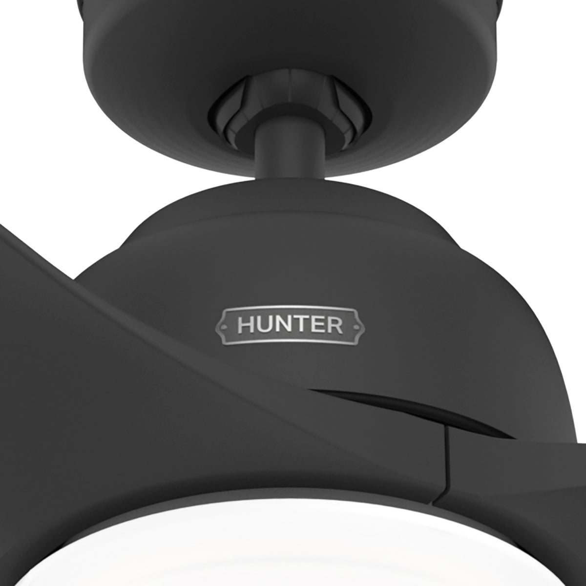 52 inch Gallegos Matte Black Damp Rated Ceiling Fan with LED Light Kit and Wall Control