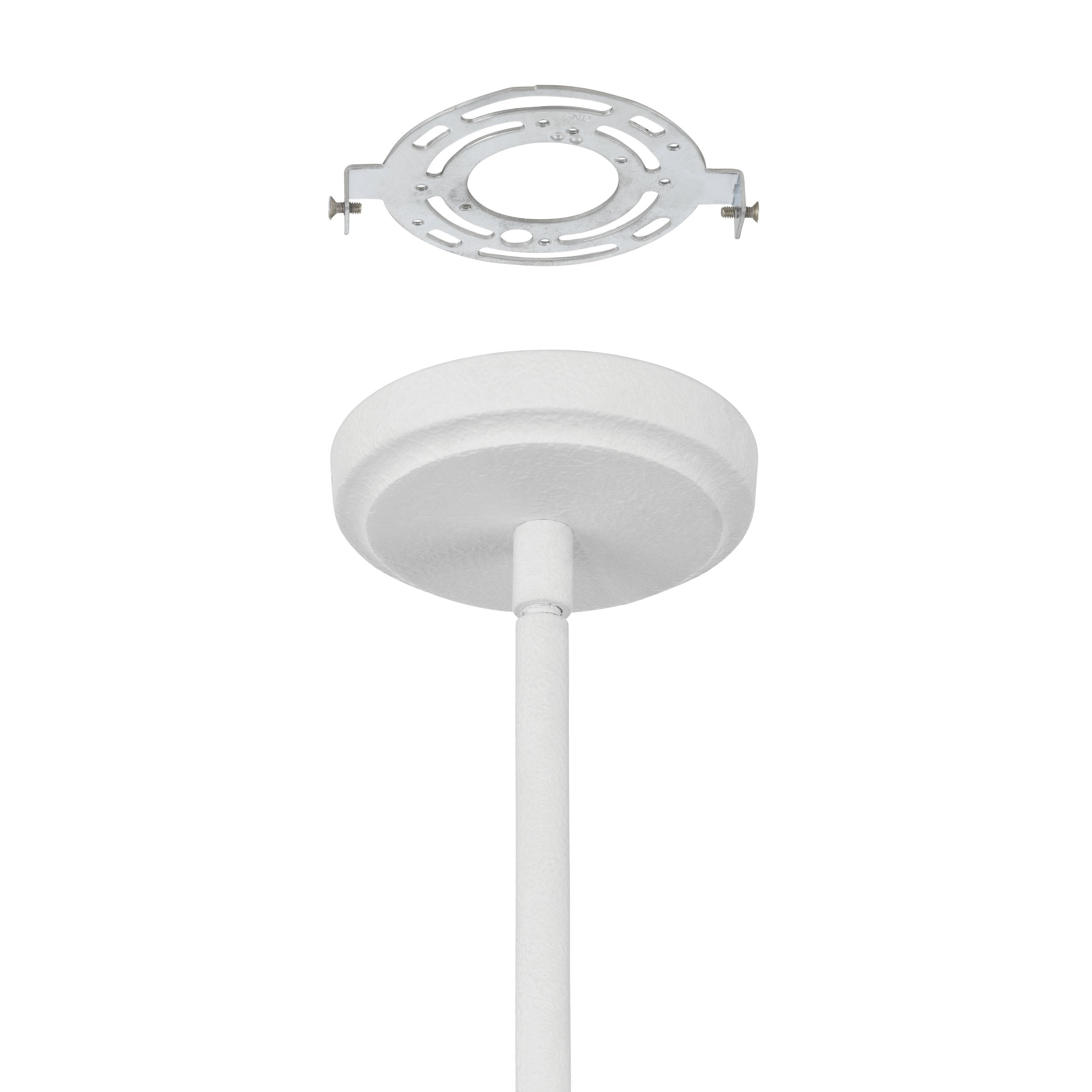 Dahlia 36-inch 8-light Plaster White Chandelier with Opal Glass Shades