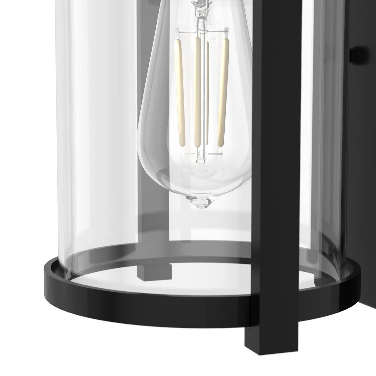 Astwood 10.25-inch 1-light Matte Black Wall Sconce with Clear Glass
