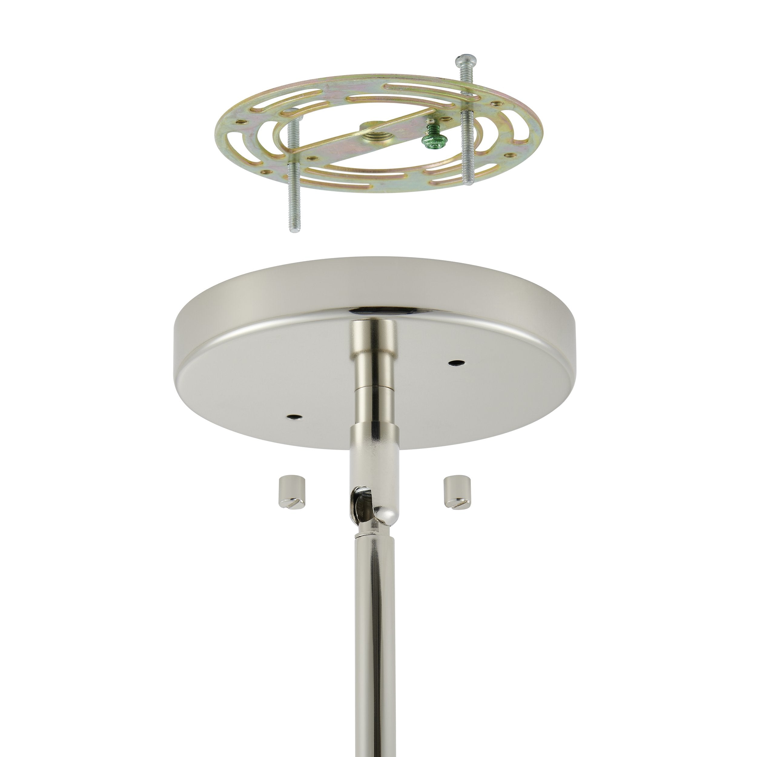 Florian 36-inch 8-light Polished Nickel and Clear Glass Chandelier
