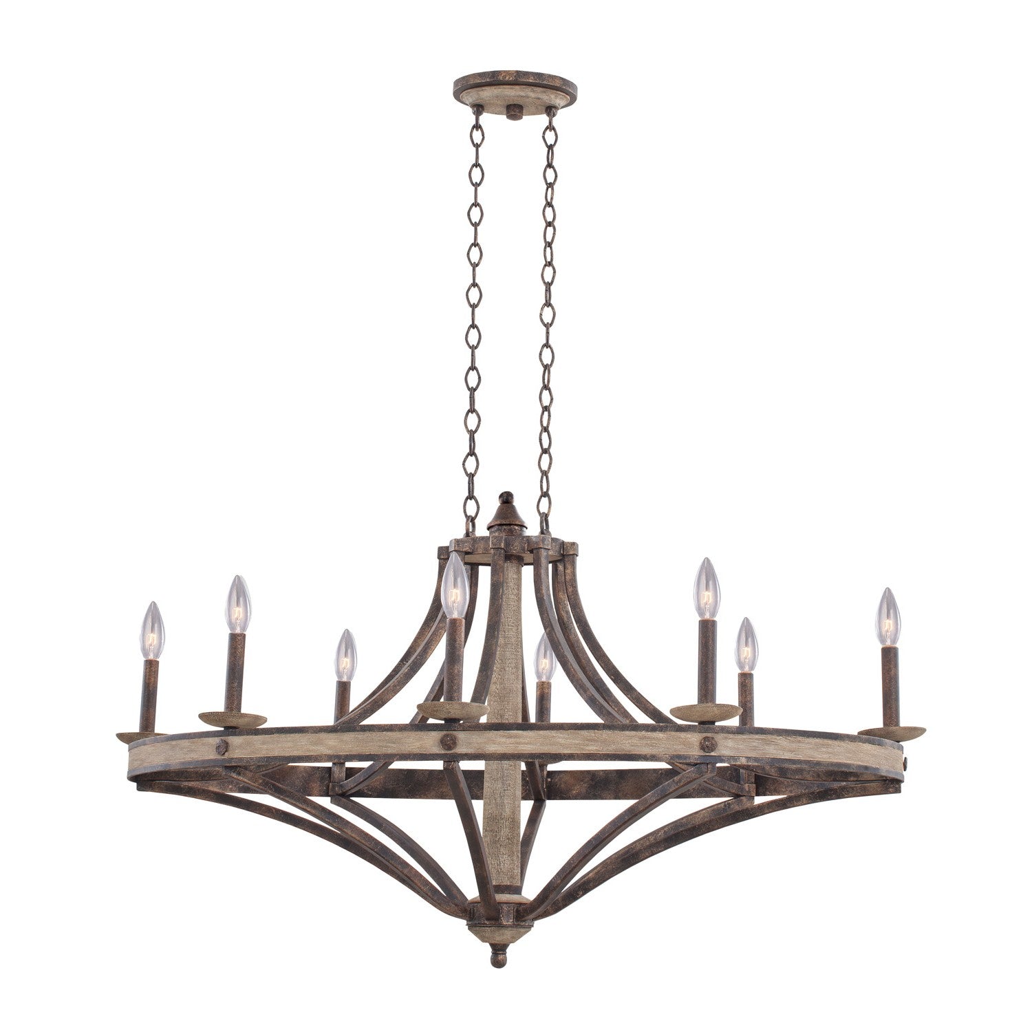 25'' Coronado 8 Light Florence Gold Chandelier