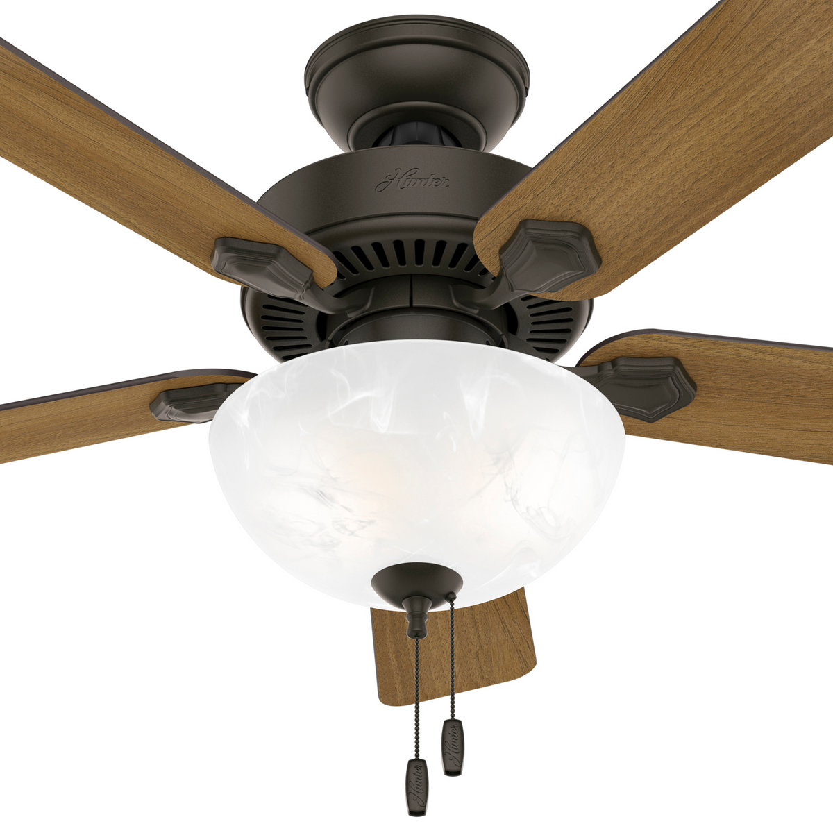 44 inch Swanson New Bronze Ceiling Fan with LED Light Kit and Pull Chain