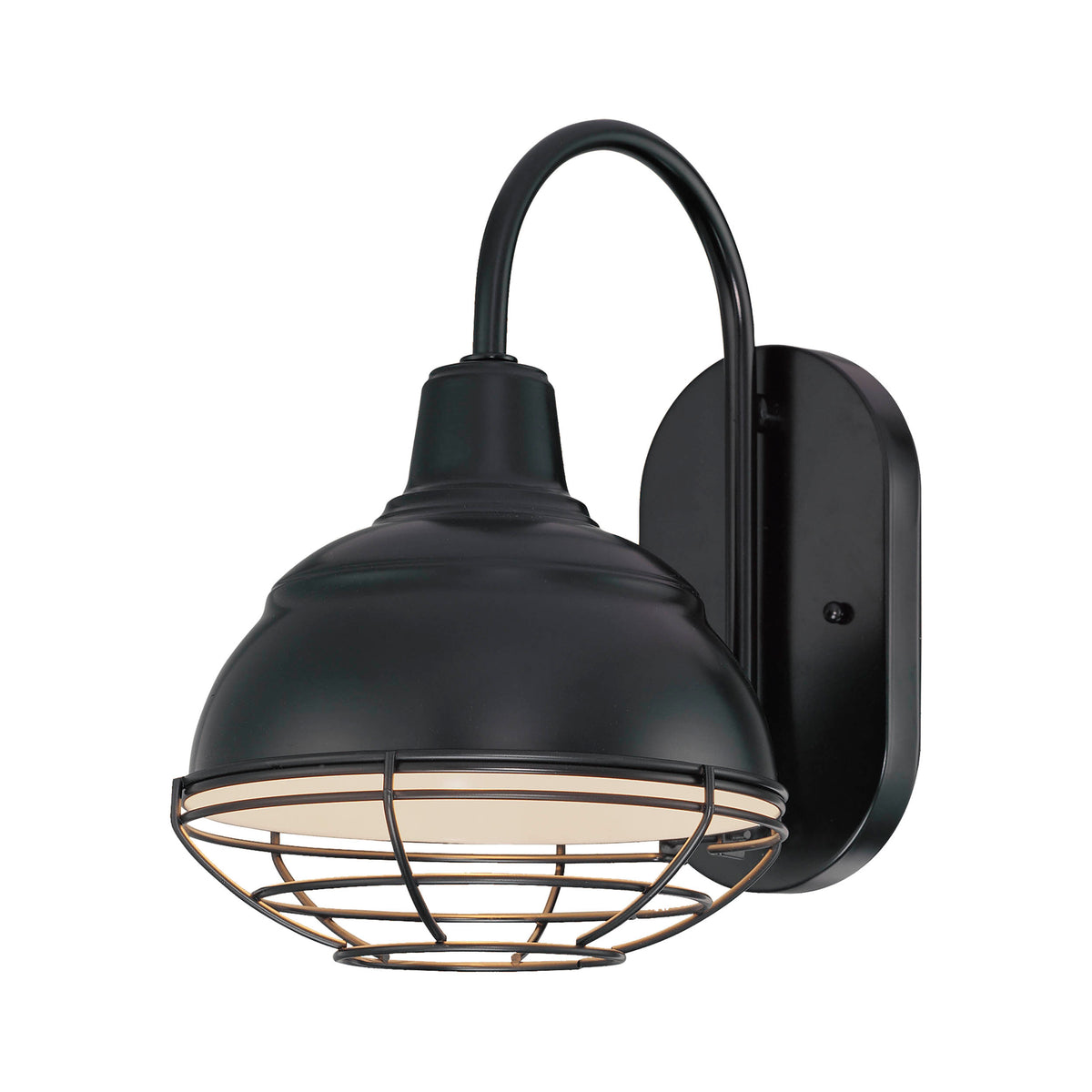 8'' R Series Satin Black 1 Light Wall Bracket