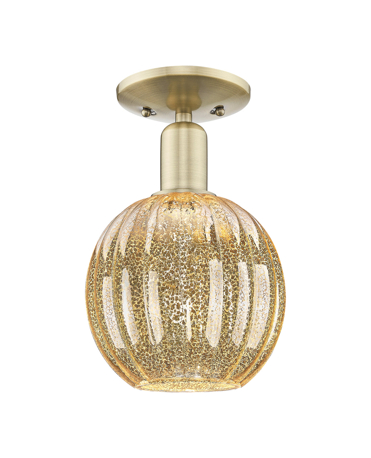 Preston Globe 6-Inch 1-Light Semi-Flush Mount