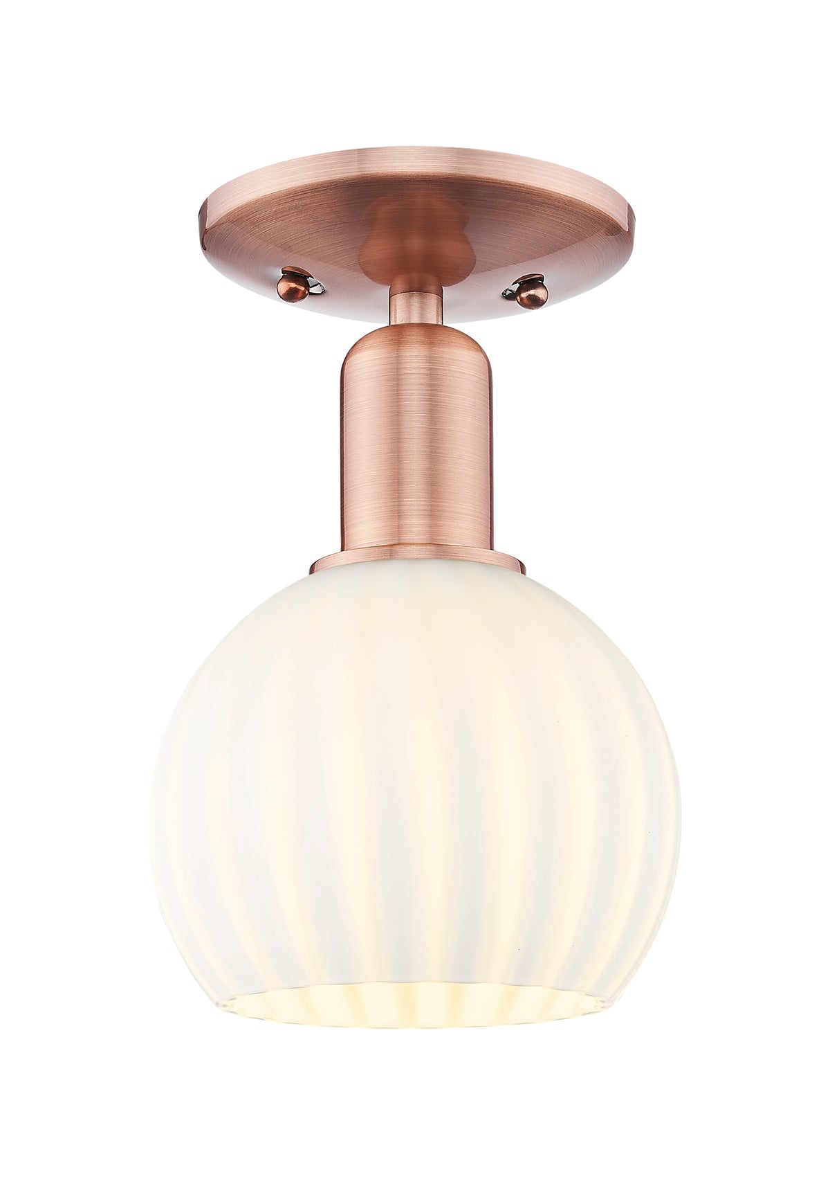 6-Inch 1-Light Semi-Flush Mount 9.5-Inch High