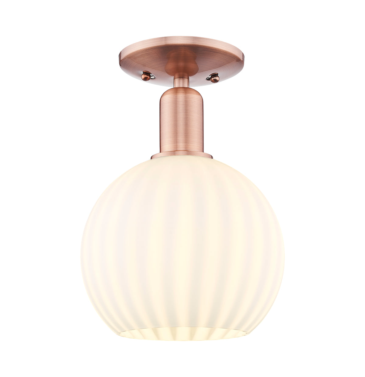 8-Inch 1-Light Semi-Flush Mount 11.5-Inch High