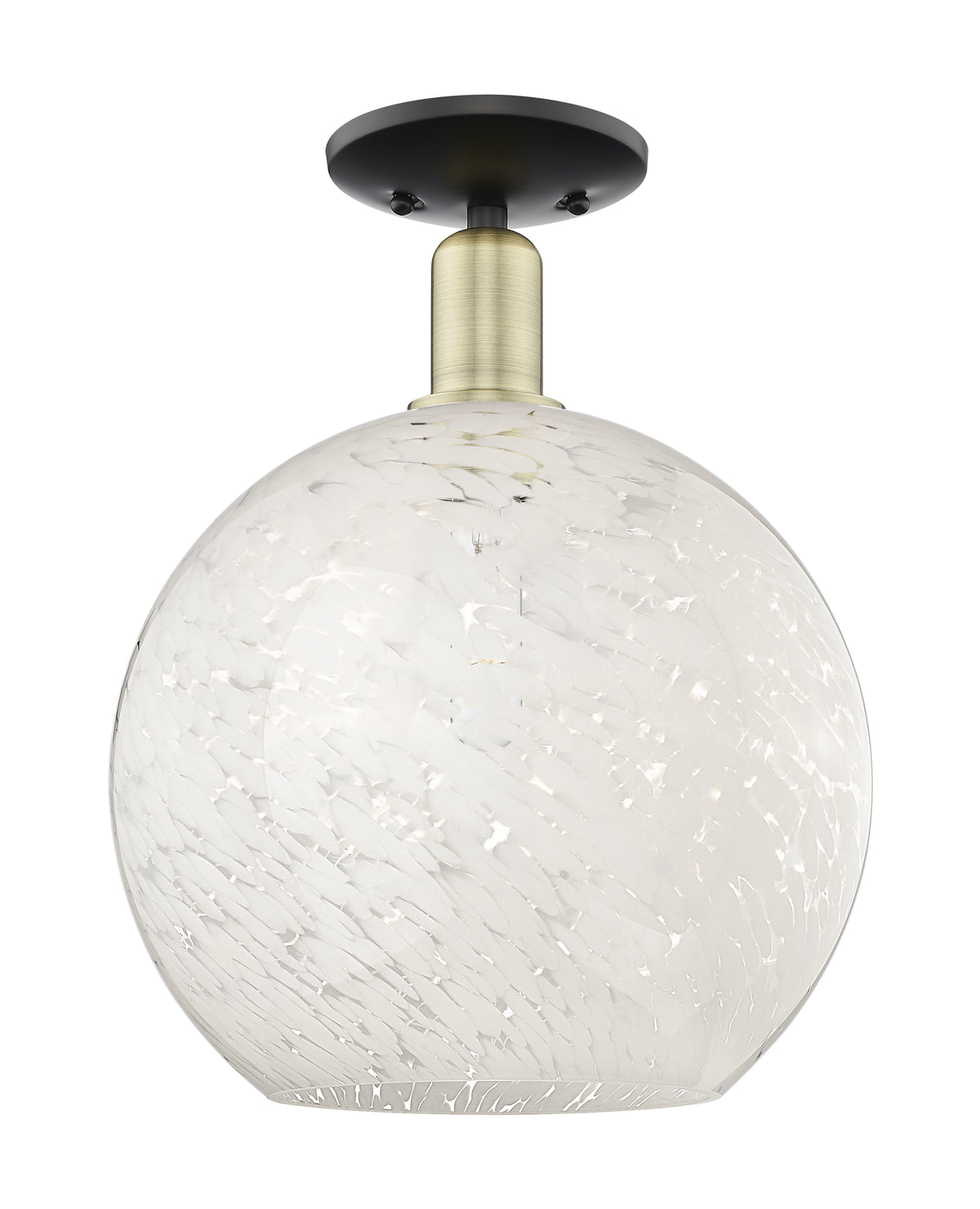 12-Inch 1-Light Semi-Flush Mount 15-Inch High Dimmable
