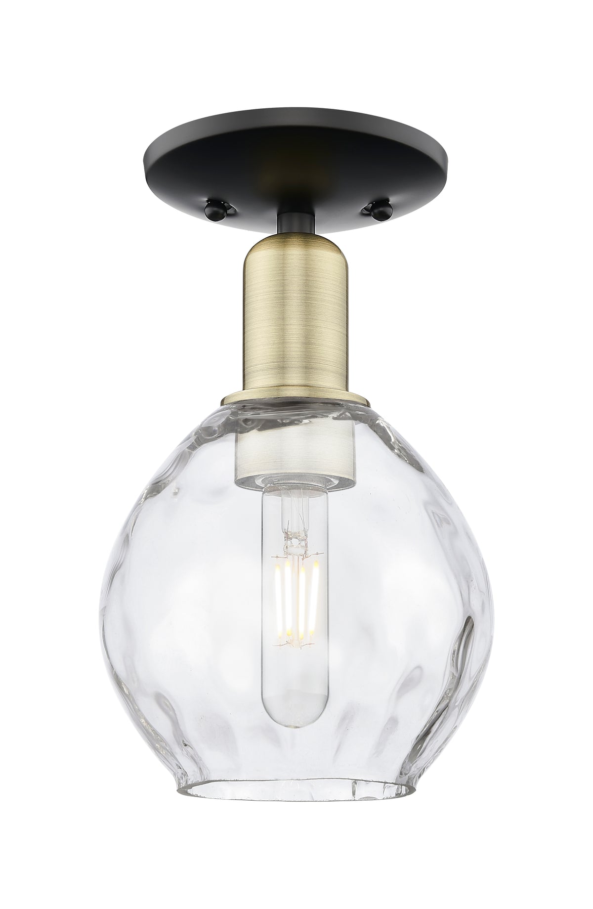 Waverly 6-Inch 1-Light Semi-Flush Mount 10-Inch High