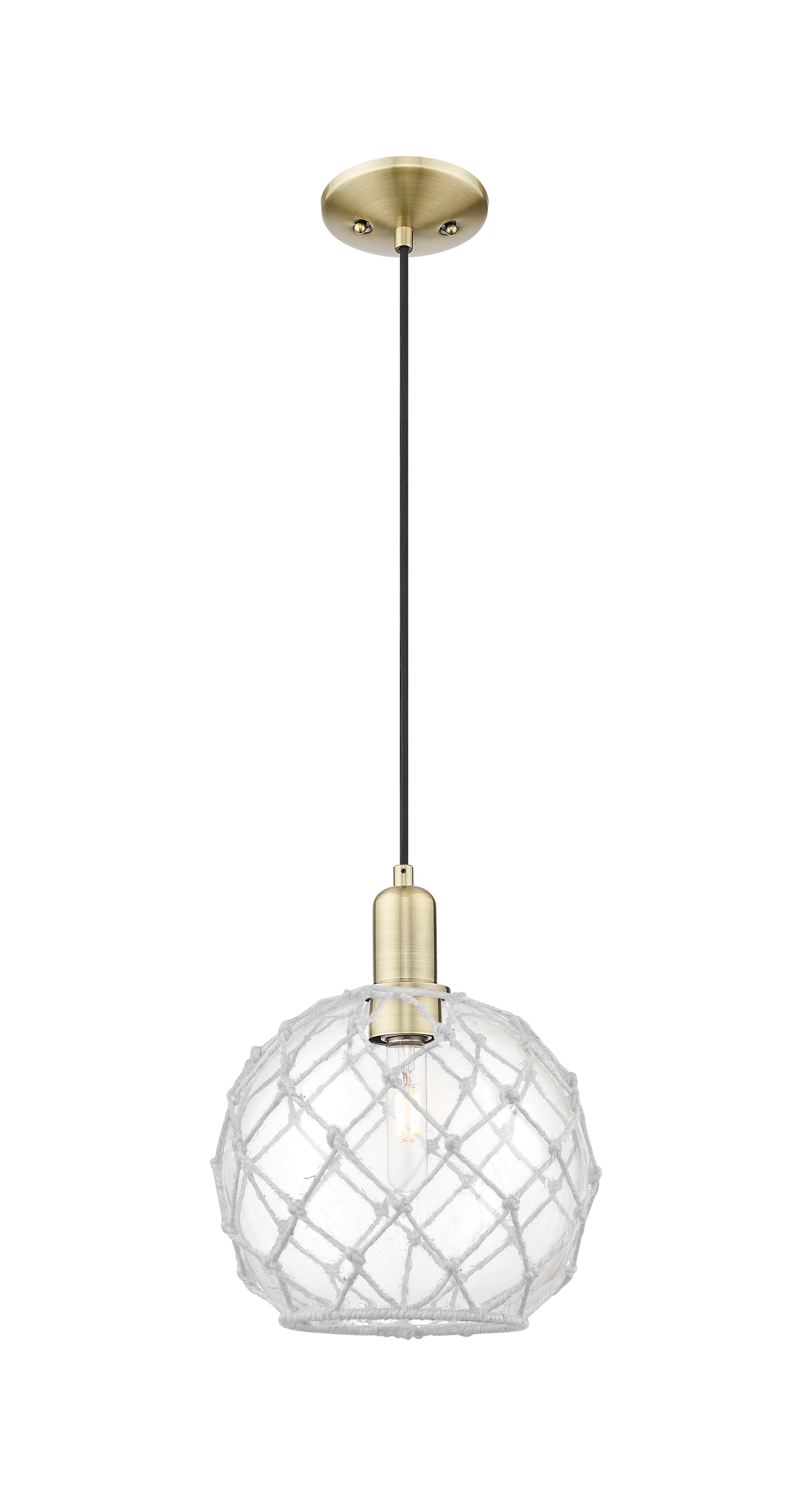 Arcadia Mini Pendant Antique Brass Cast