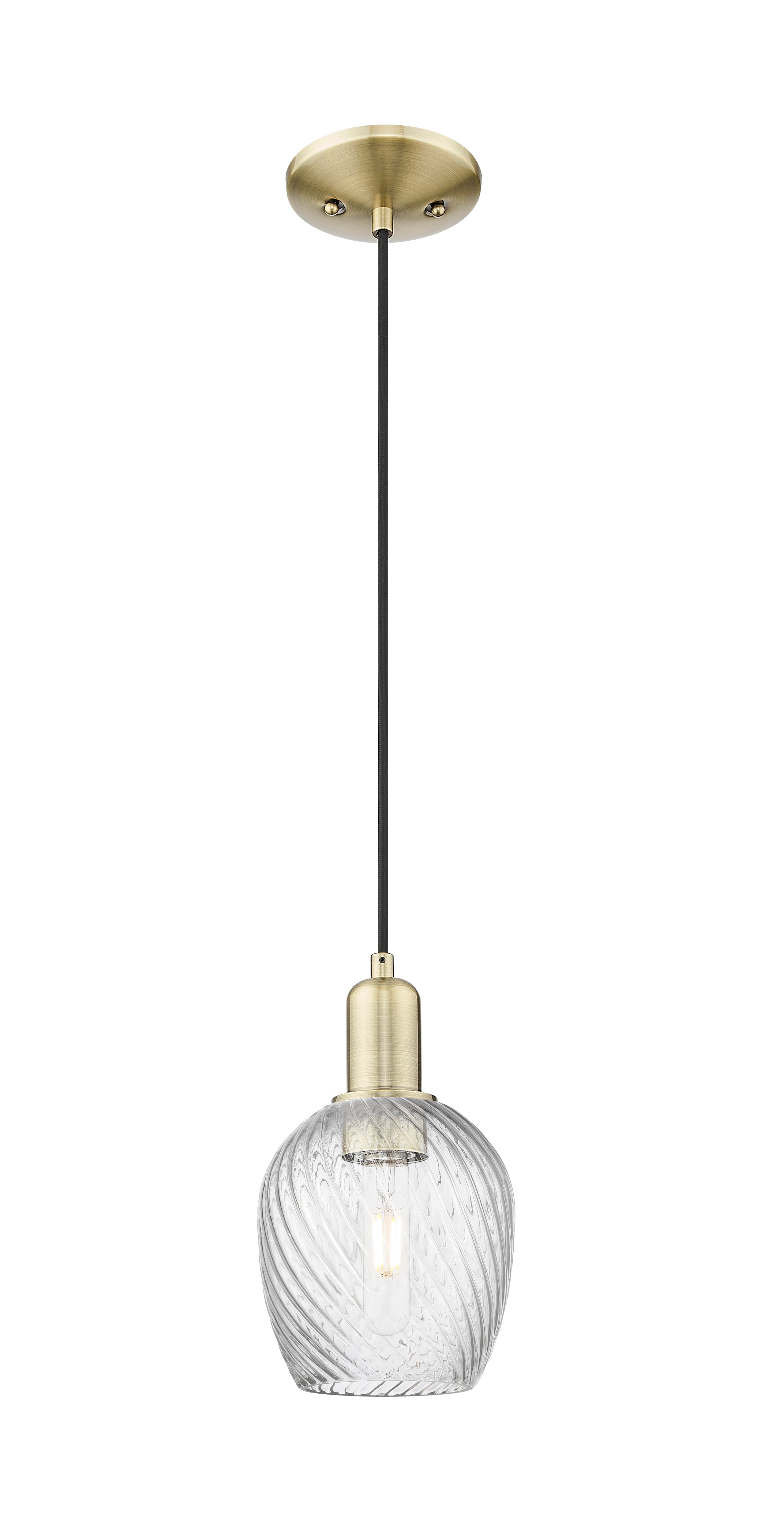 Arcadia Mini Pendant Antique Brass Finish