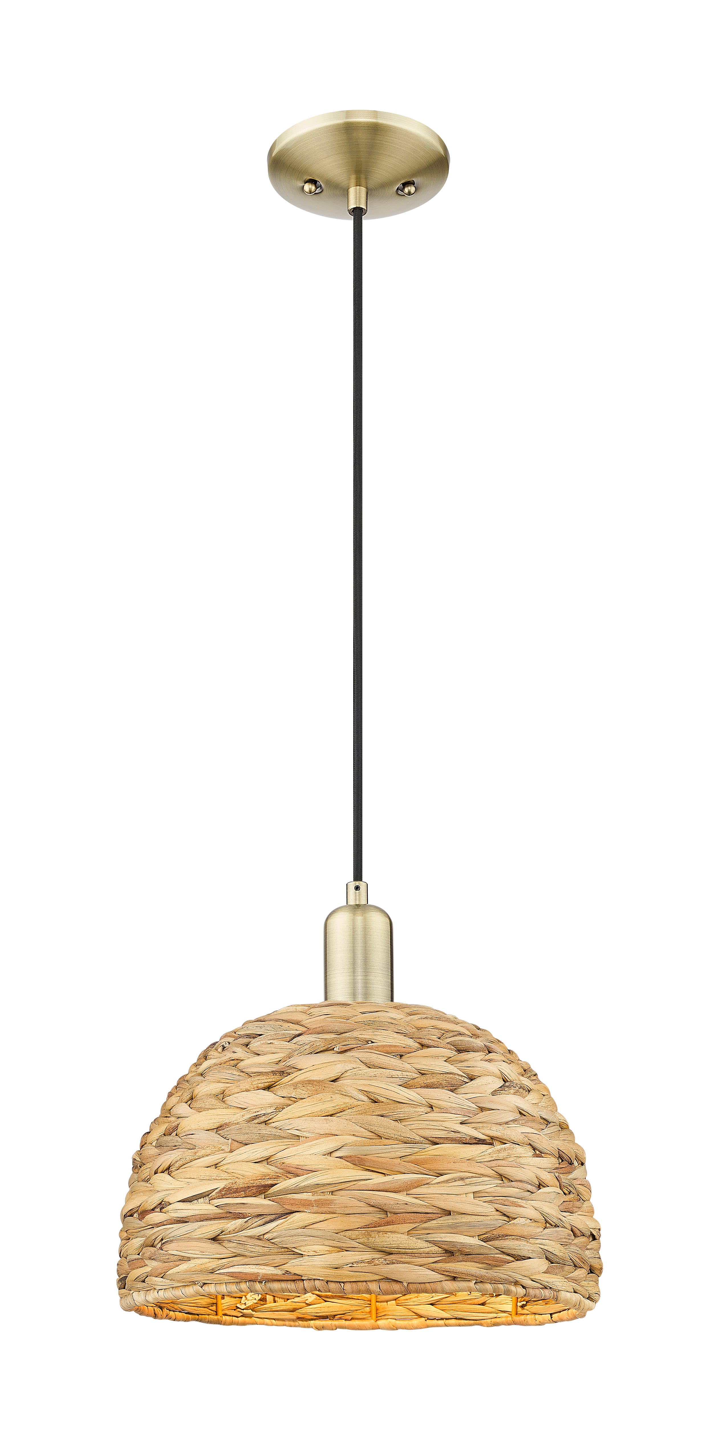 Arcadia Mini Pendant Antique Brass Finish