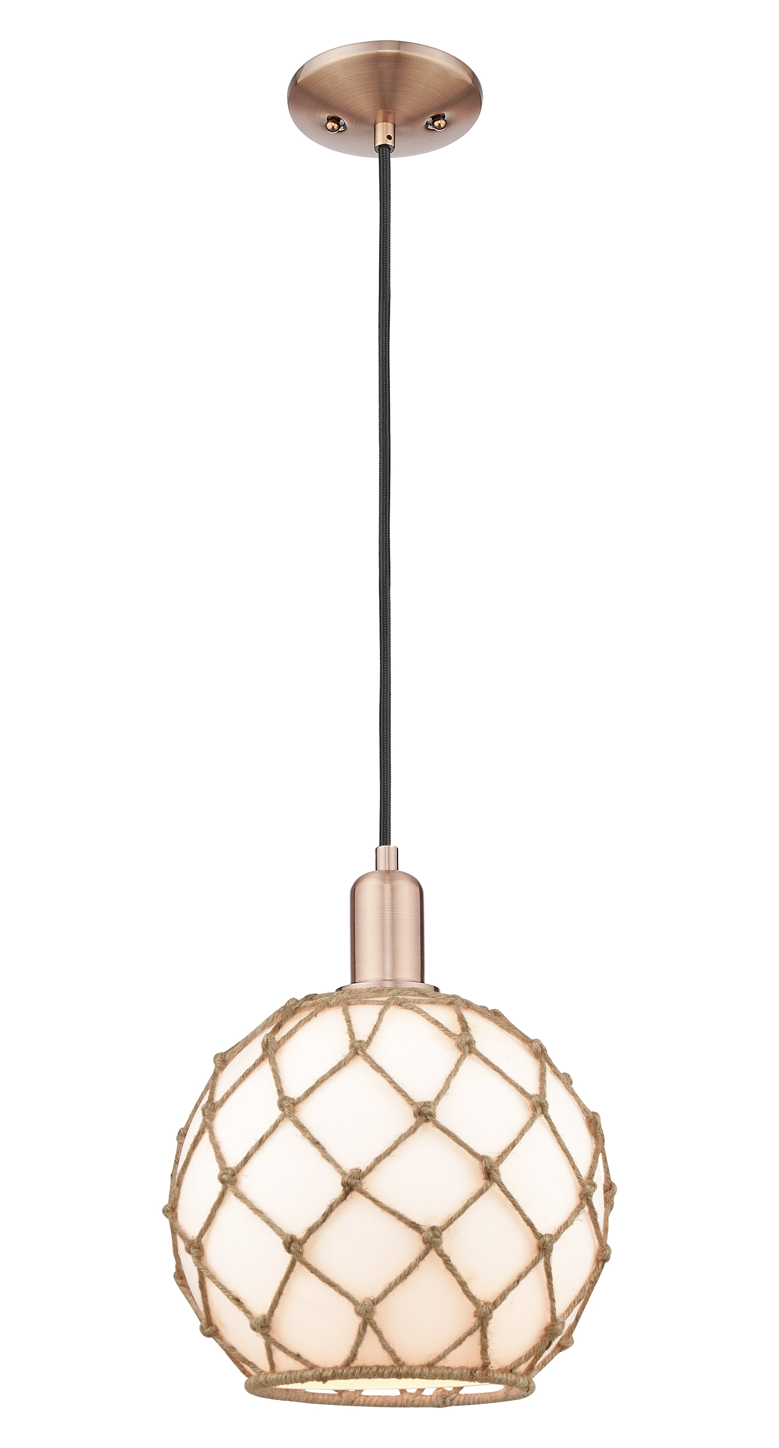 Arcadia Mini Pendant Antique Brass Cast