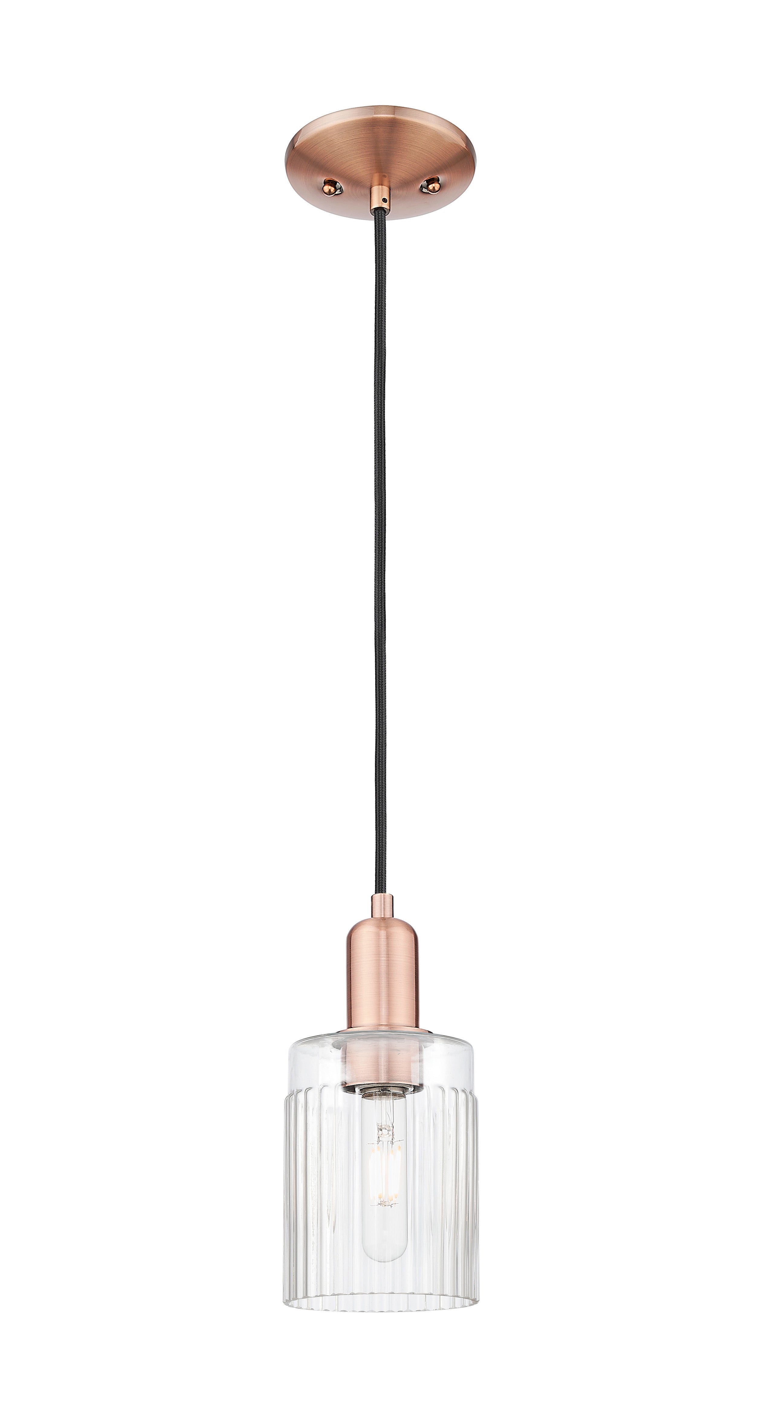 Arcadia Mini Pendant Antique Brass Dimmable