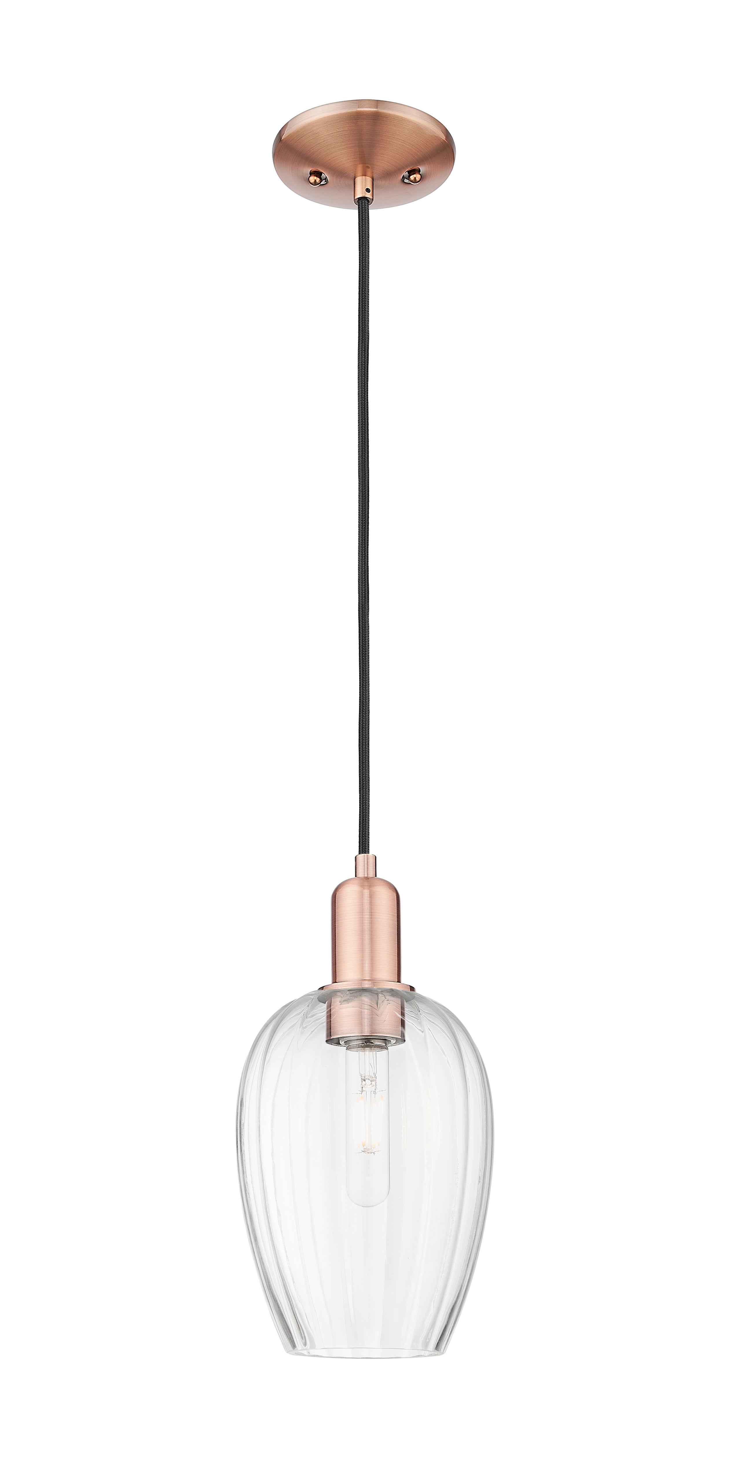 Arcadia Mini Pendant Antique Brass Dimmable