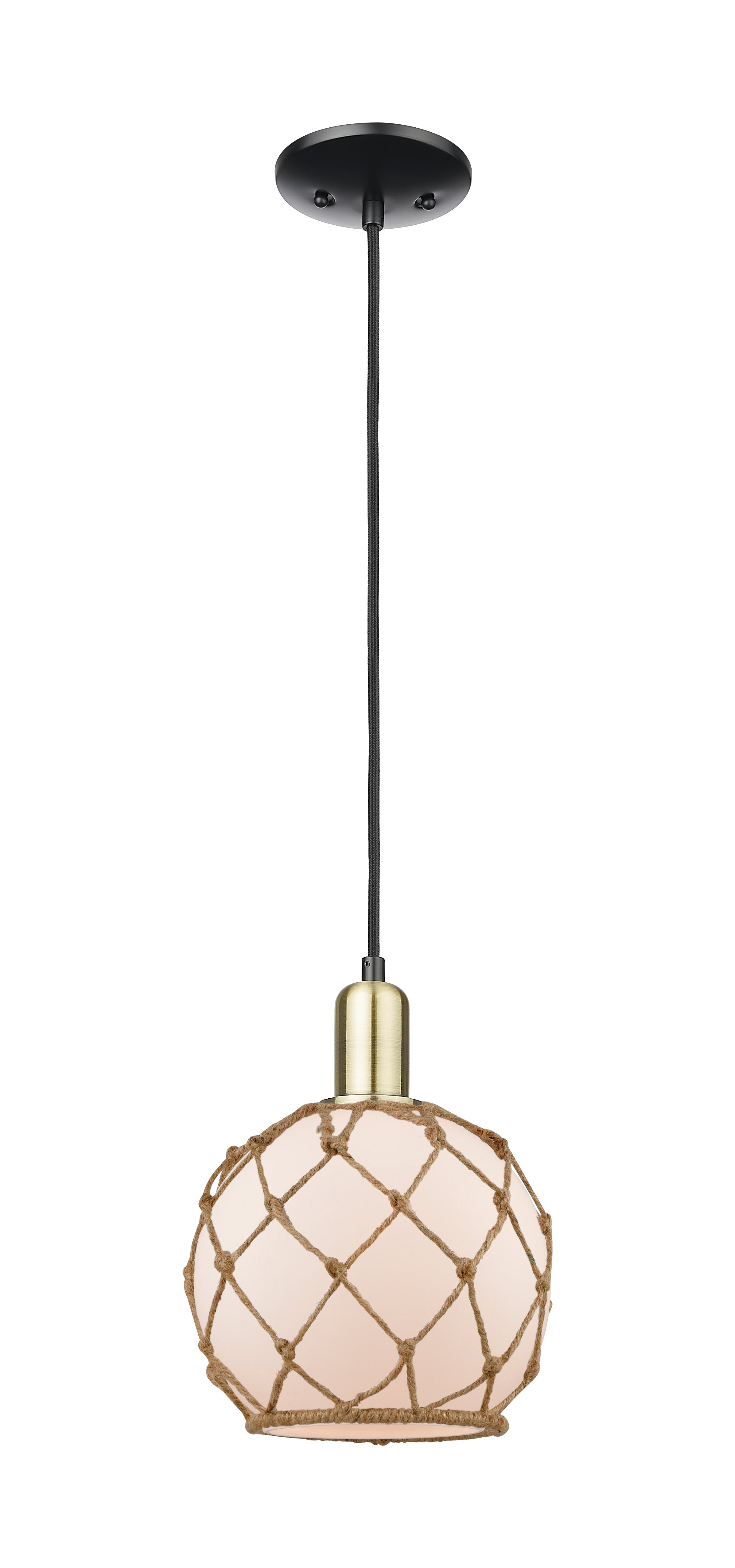 Arcadia Mini Pendant Antique Brass Finish