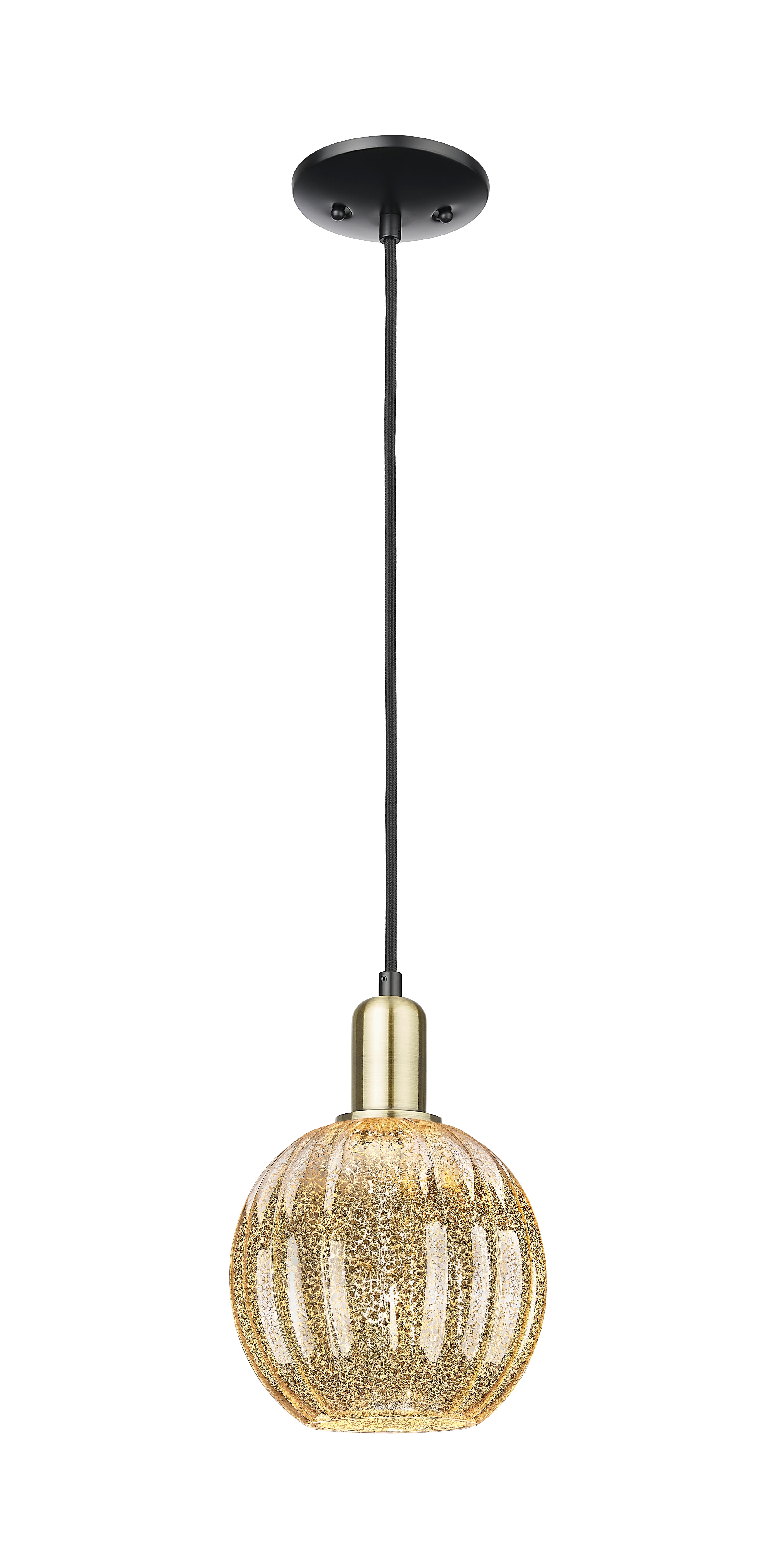 Arcadia Mini Pendant Antique Brass Finish