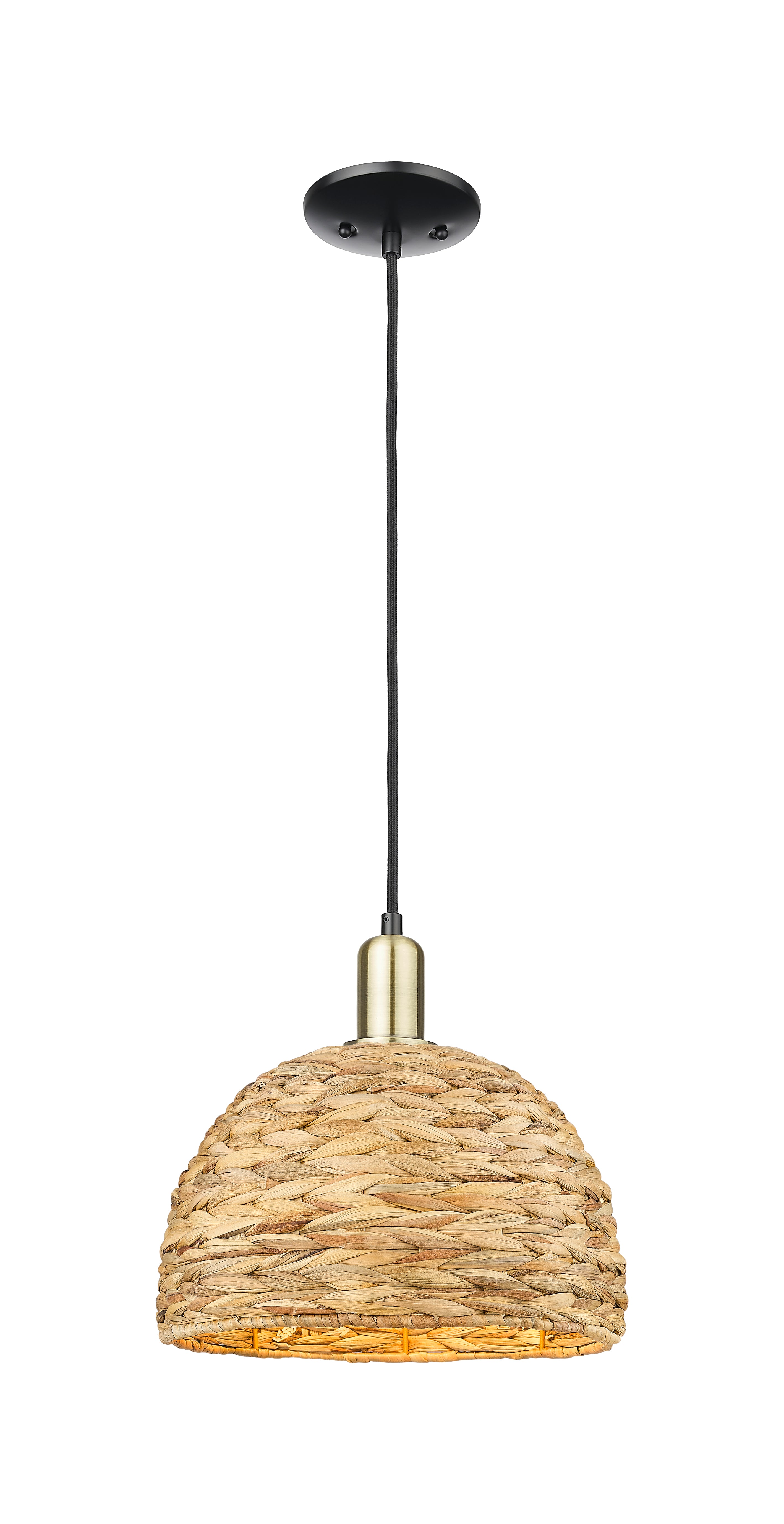Arcadia Mini Pendant Antique Brass Finish