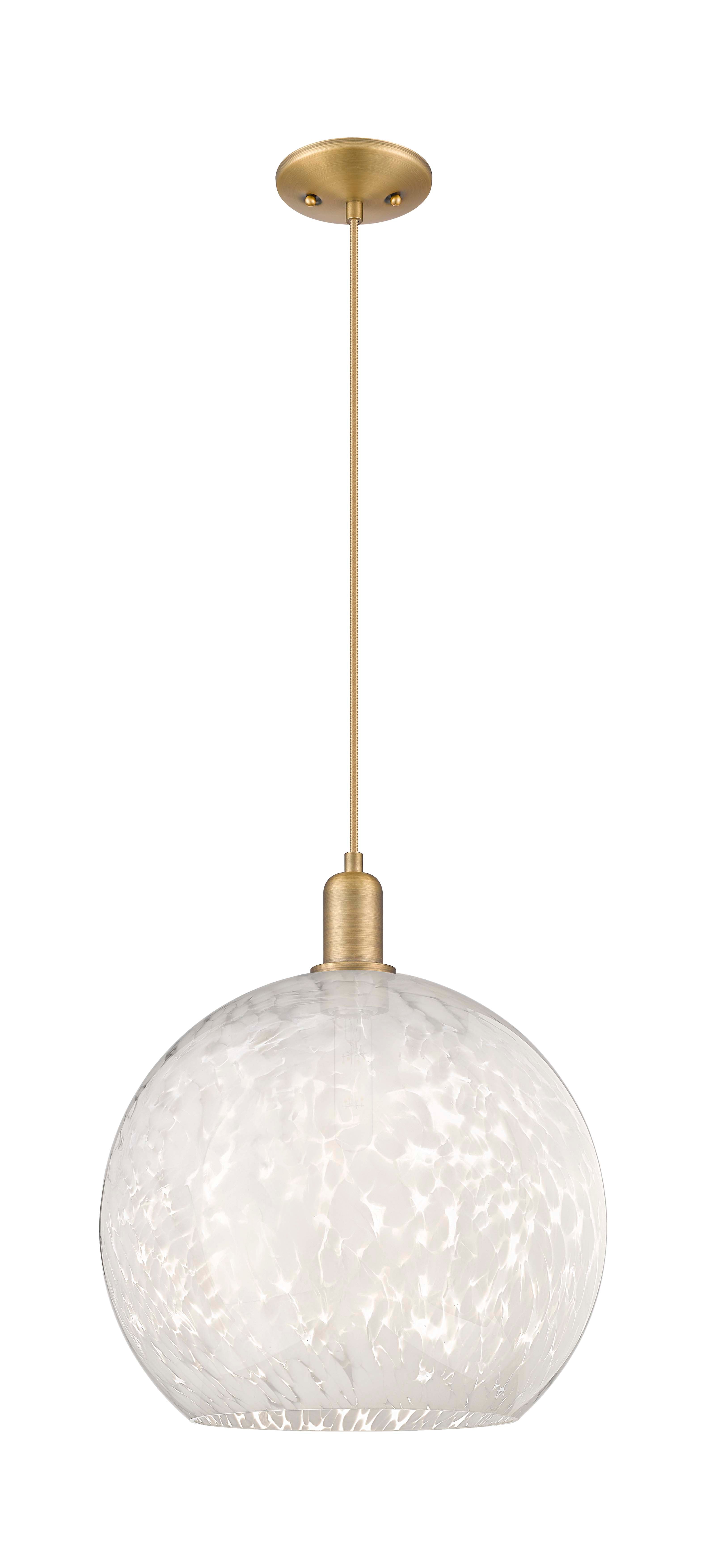 Arcadia Mini Pendant Antique Brass 13.75 Inch
