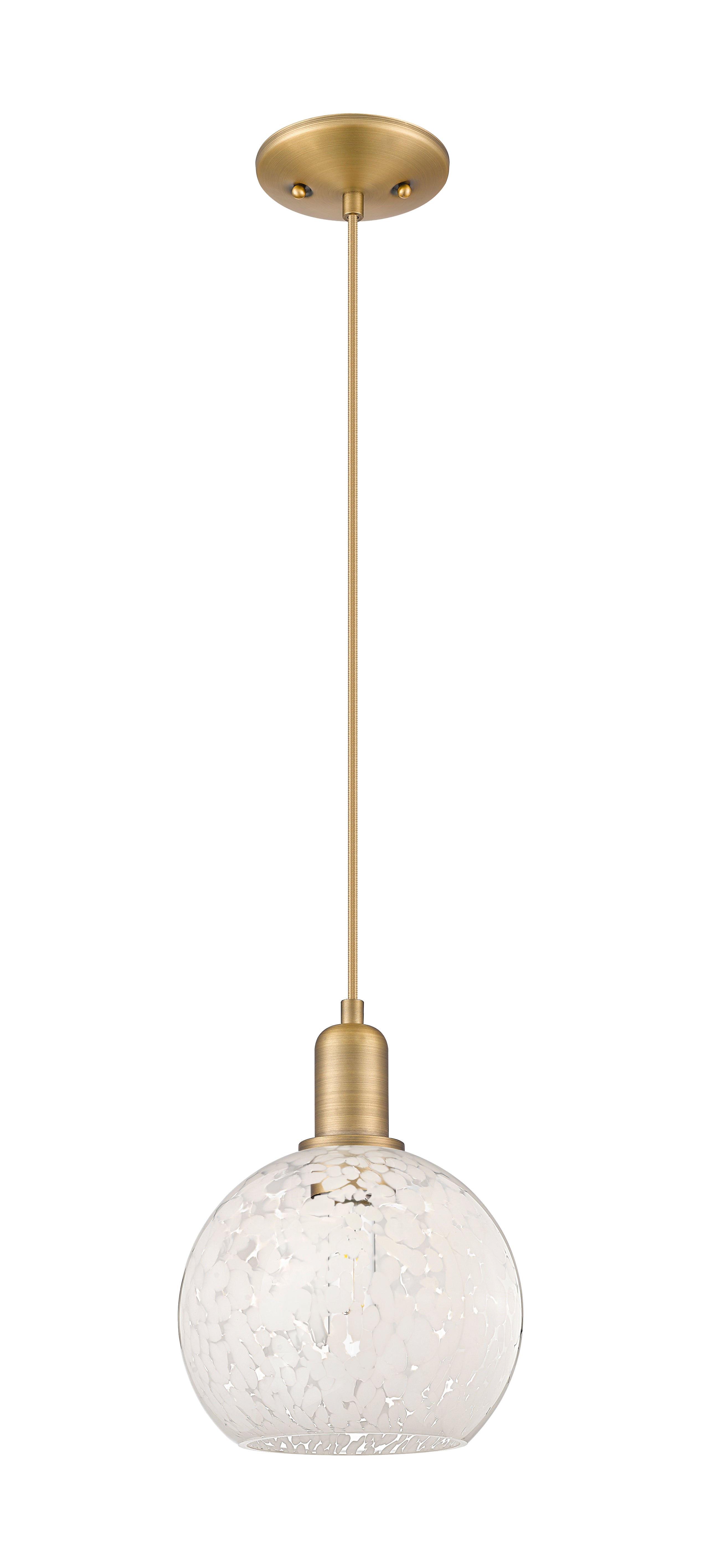 Arcadia Mini Pendant Antique Brass 8 Inch