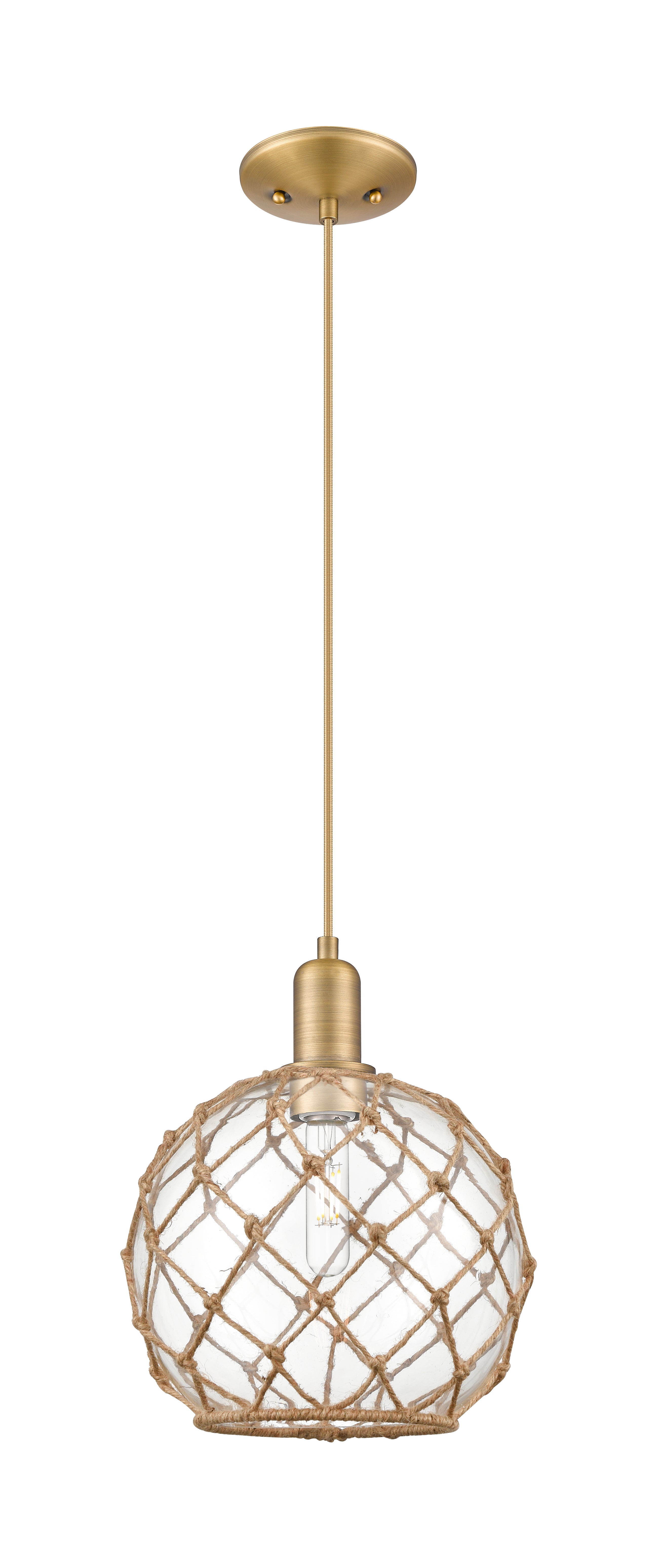 Arcadia Mini Pendant Antique Brass Cast