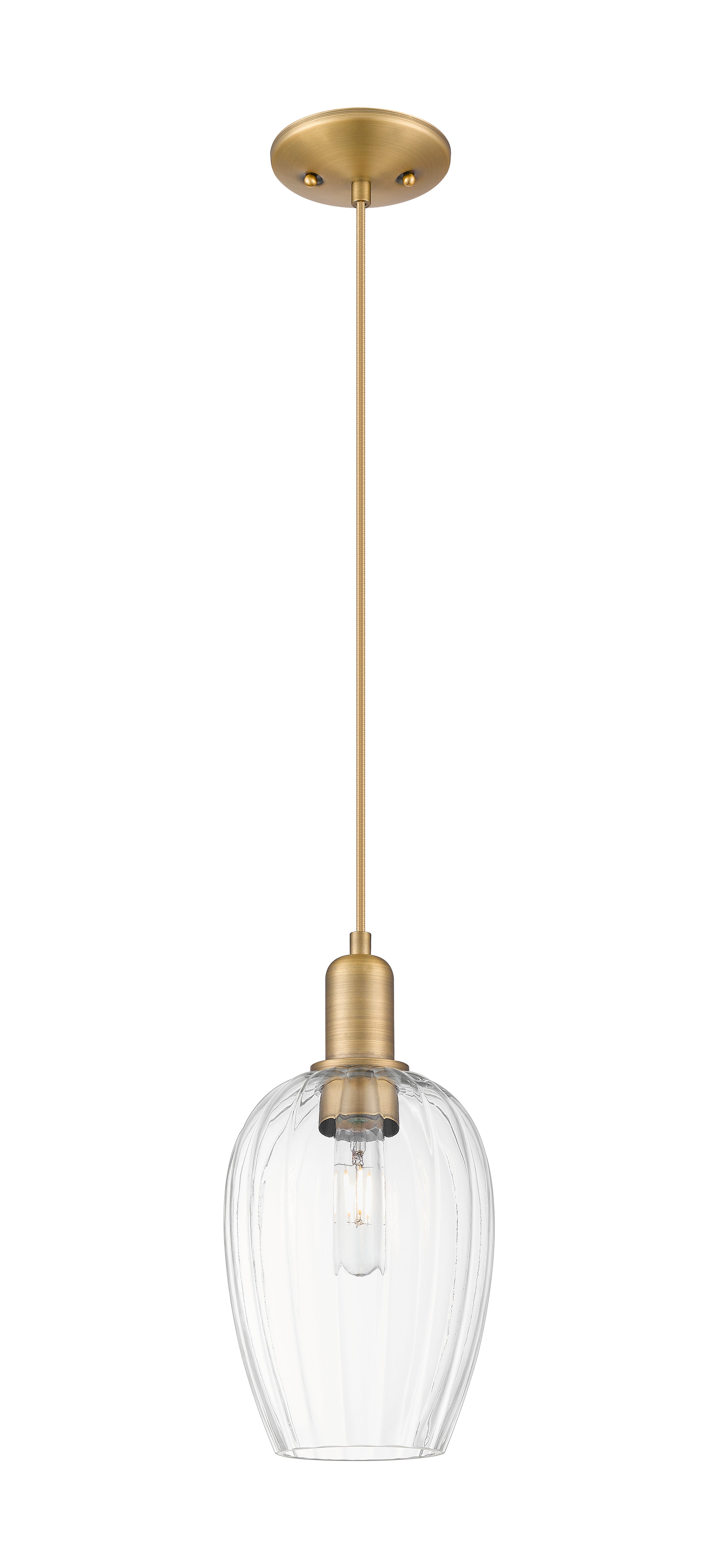 Arcadia Mini Pendant Antique Brass Dimmable