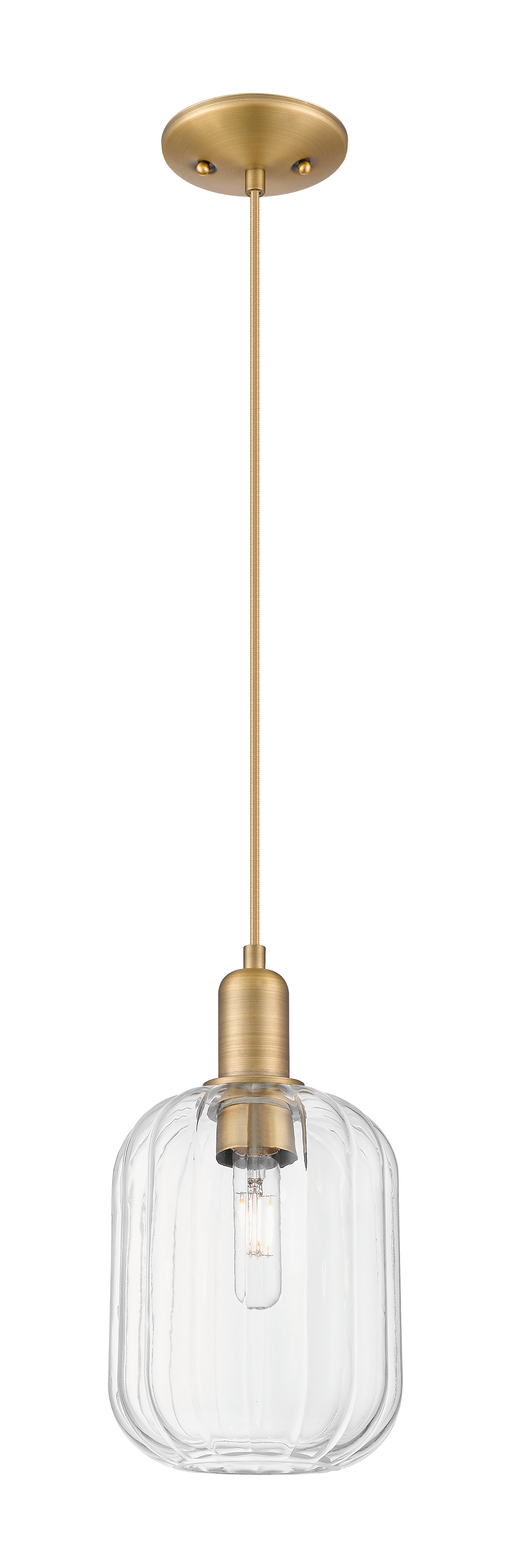 Arcadia Mini Pendant Antique Brass Glass
