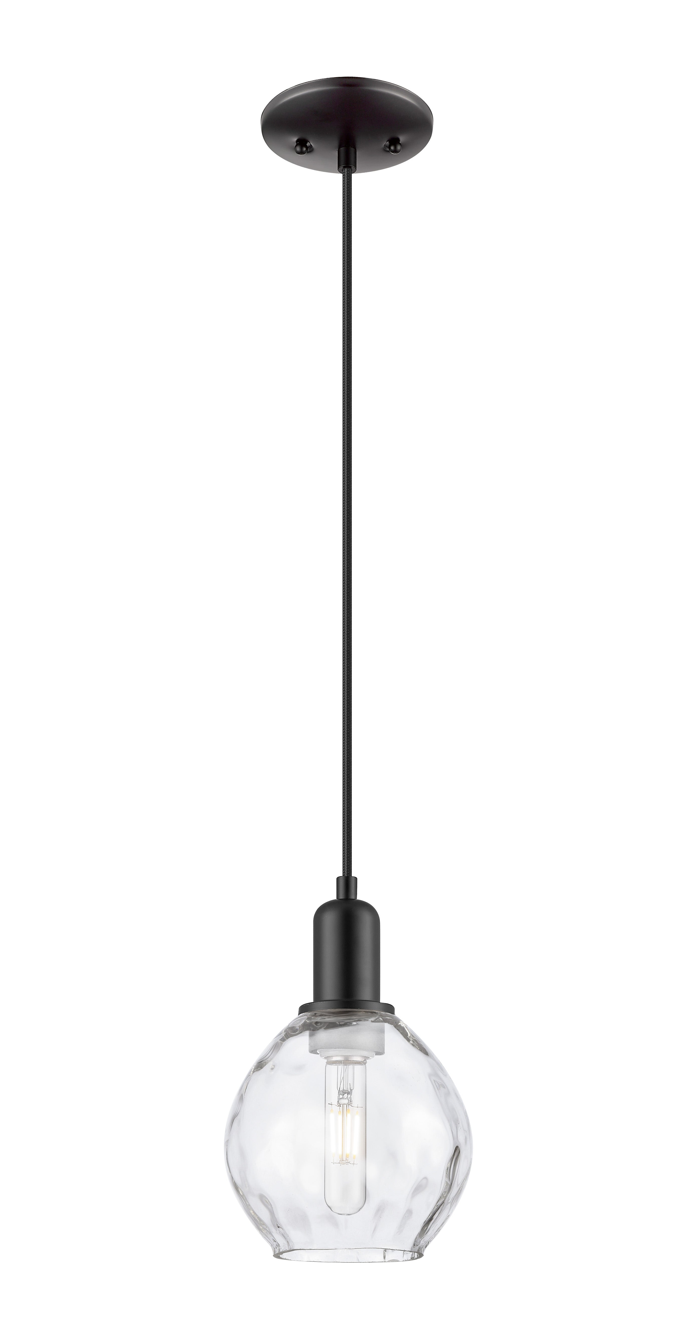 Arcadia Mini Pendant Antique Brass Glass