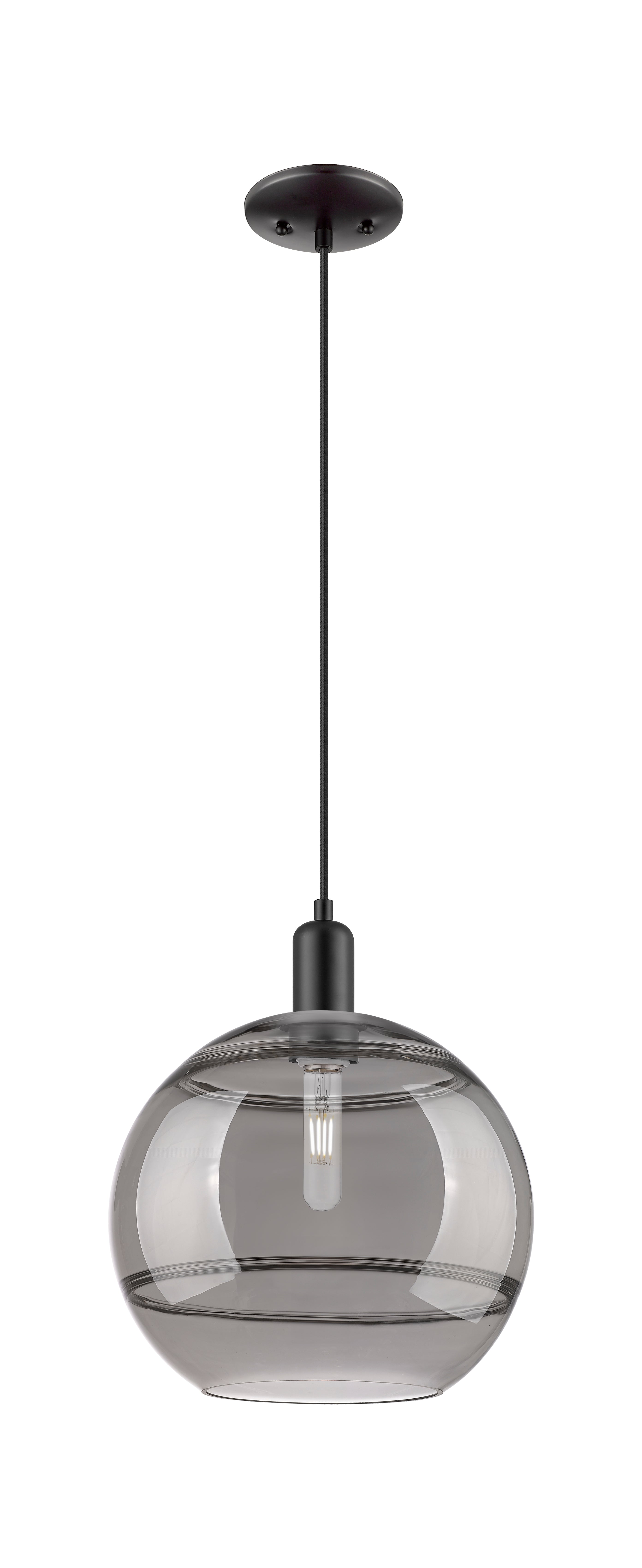 Arcadia Mini Pendant Antique Brass 12 Inch