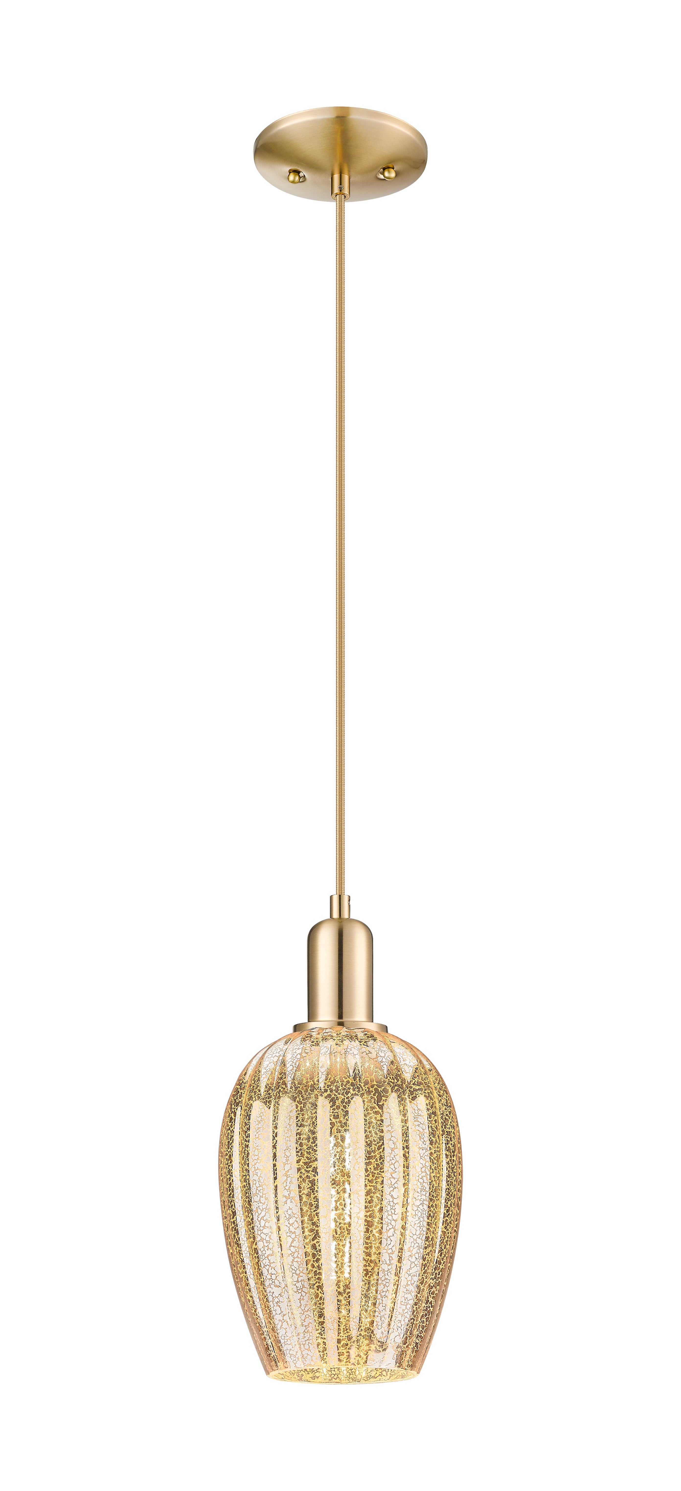 Arcadia Mini Pendant Antique Brass Dimmable