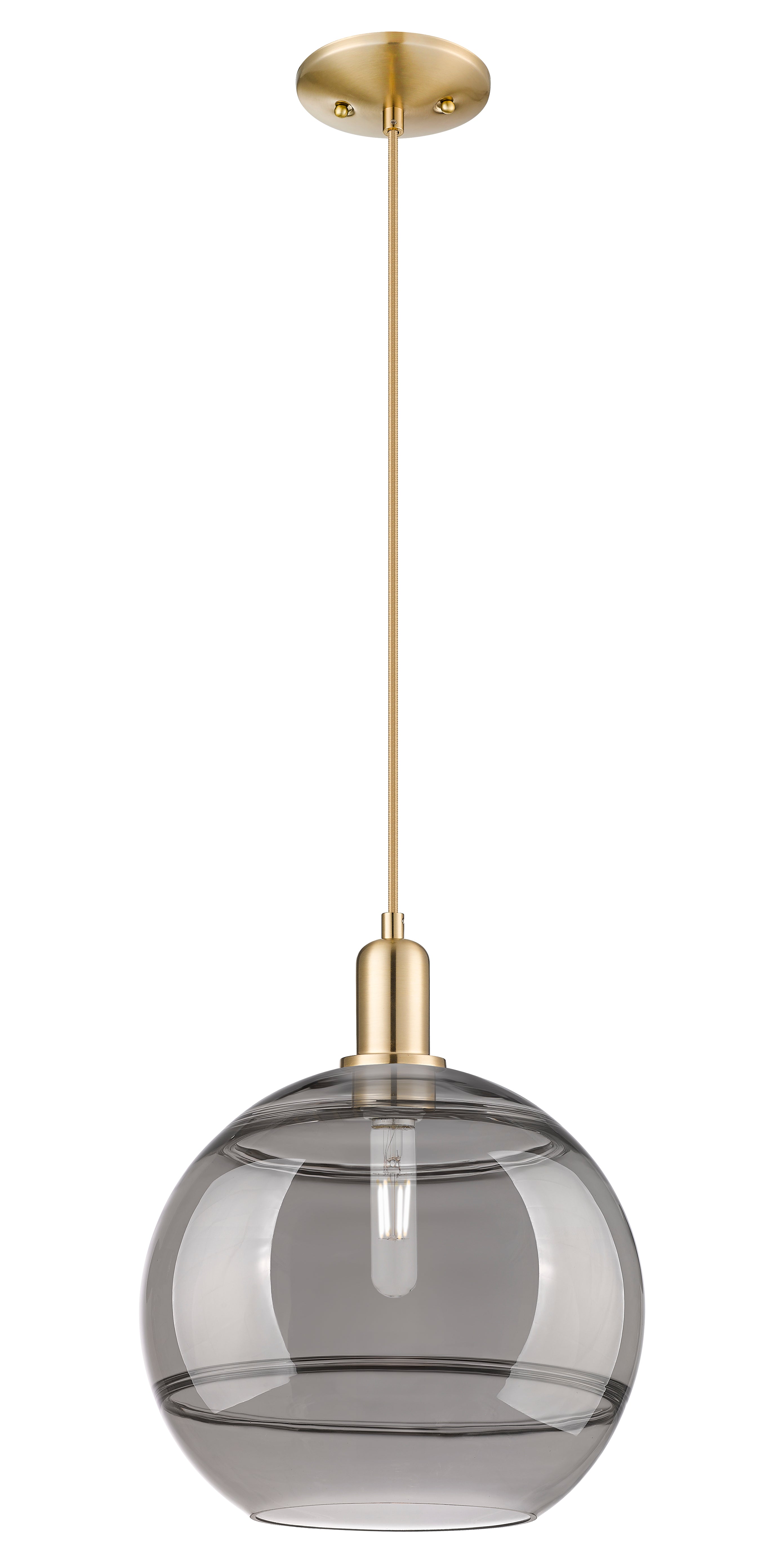 Arcadia Mini Pendant Antique Brass 12 Inch