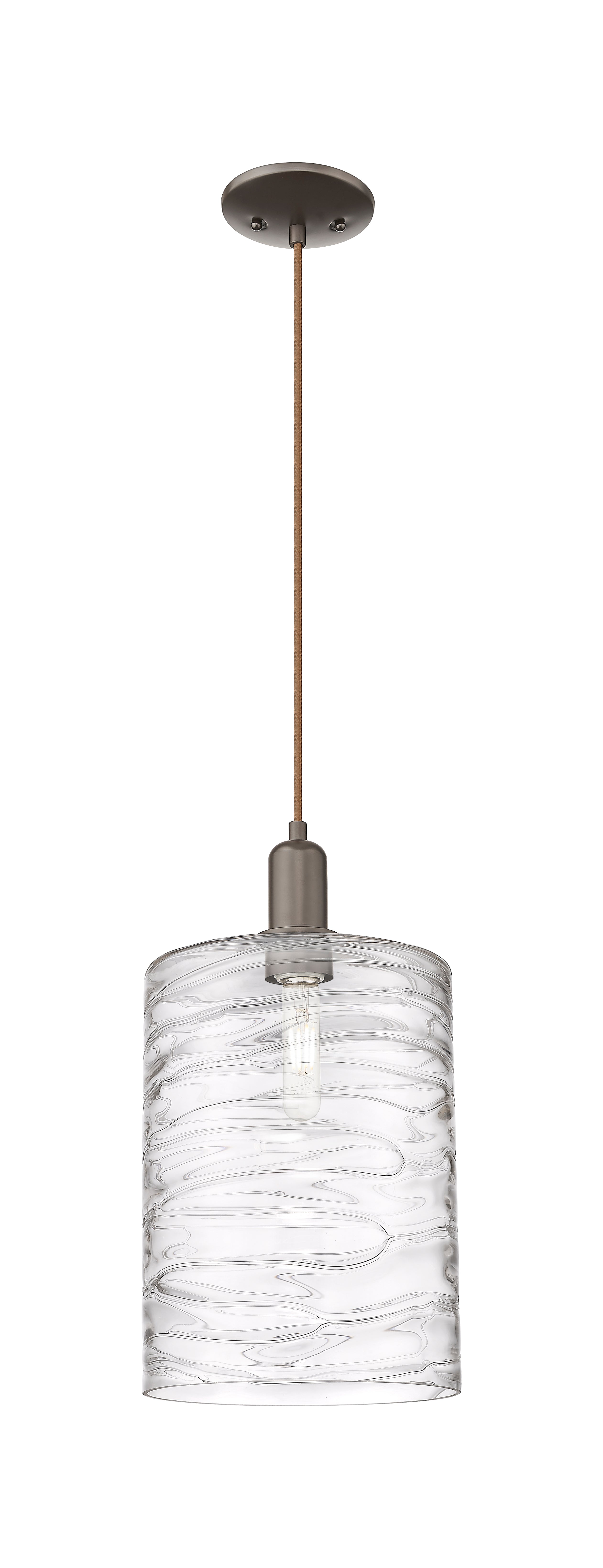 Arcadia Mini Pendant Antique Brass Glass