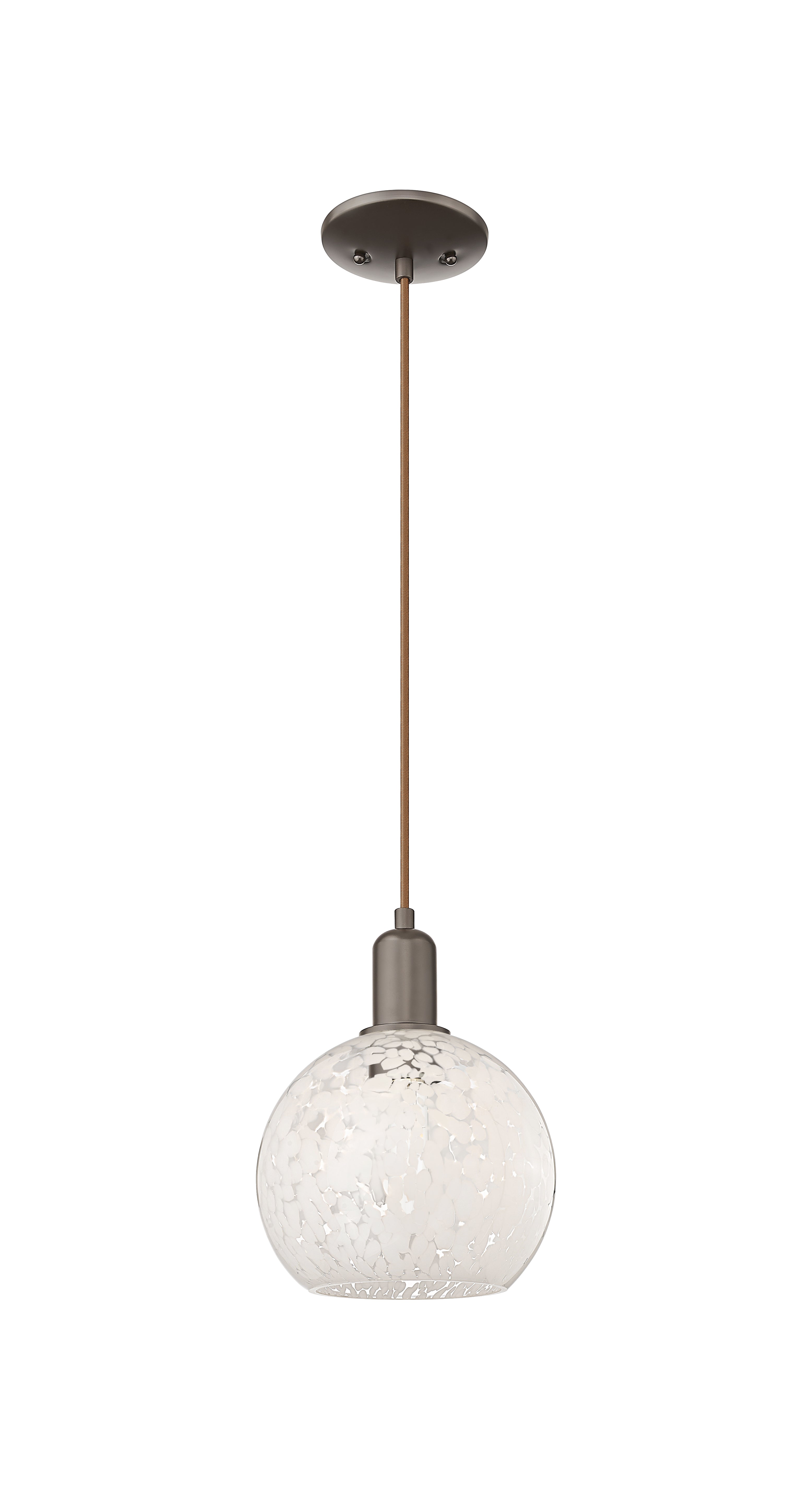 Arcadia Mini Pendant Antique Brass 8 Inch