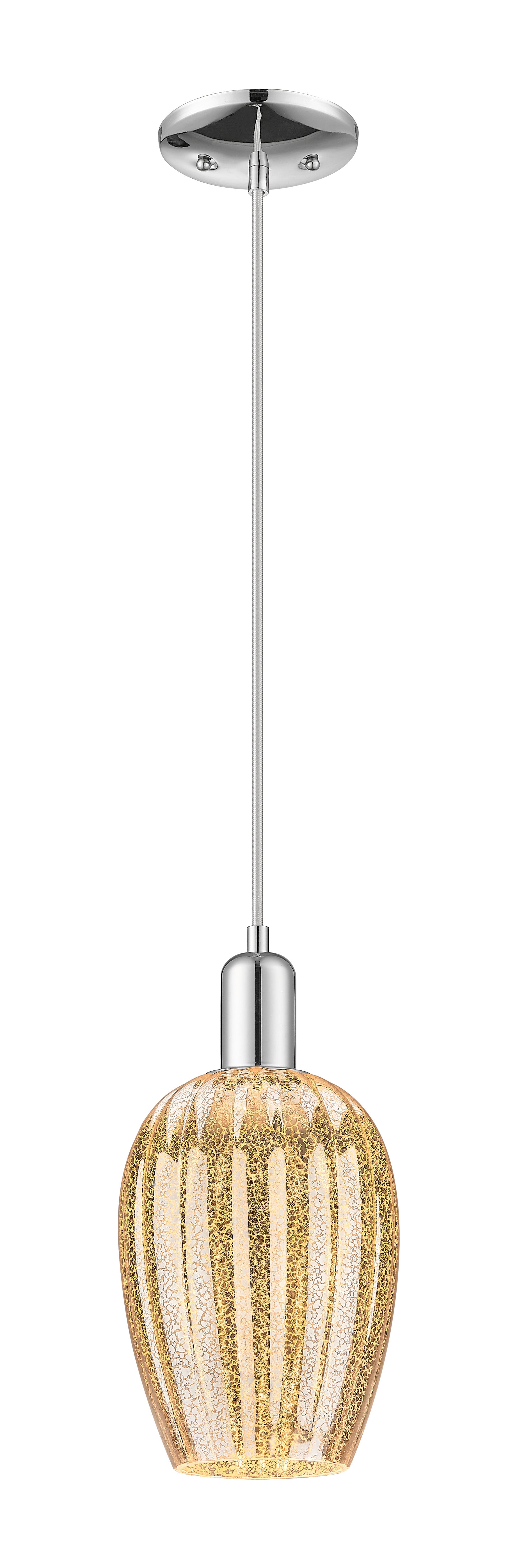 Arcadia Mini Pendant Antique Brass Dimmable
