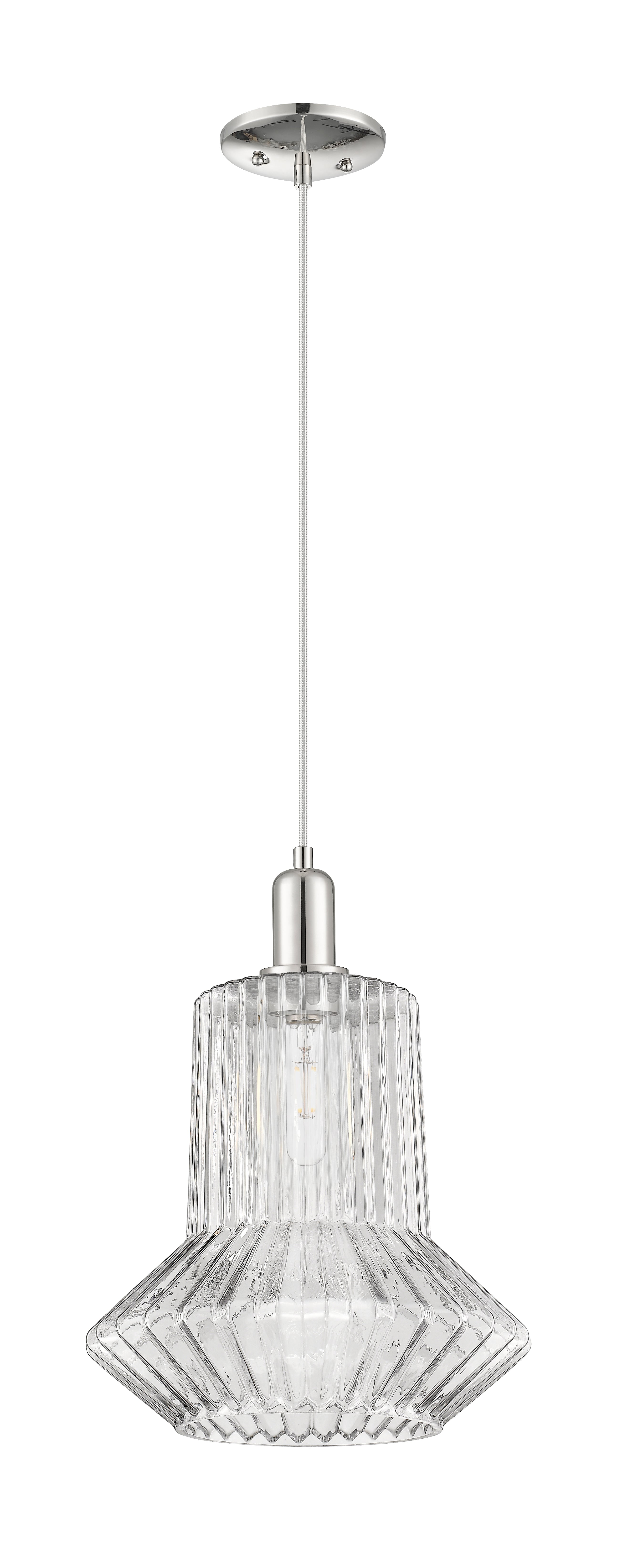 Arcadia Mini Pendant 12 Inch Antique Brass