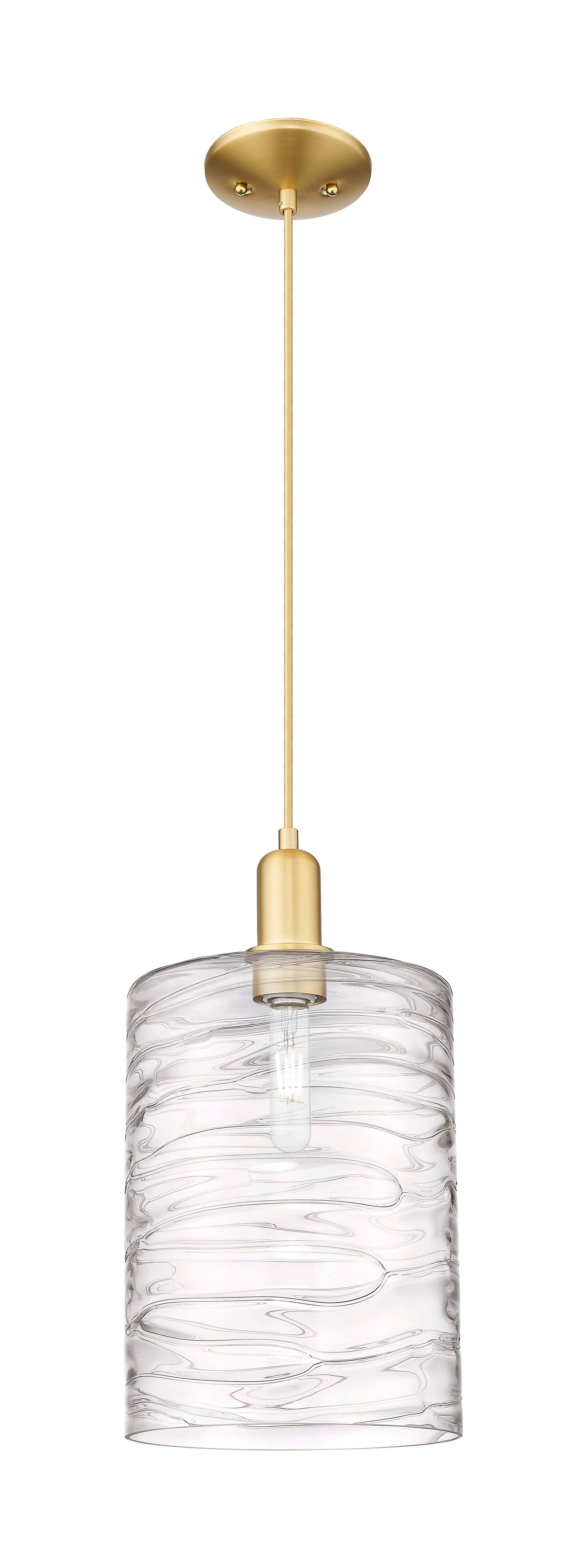 Arcadia Mini Pendant Antique Brass Glass
