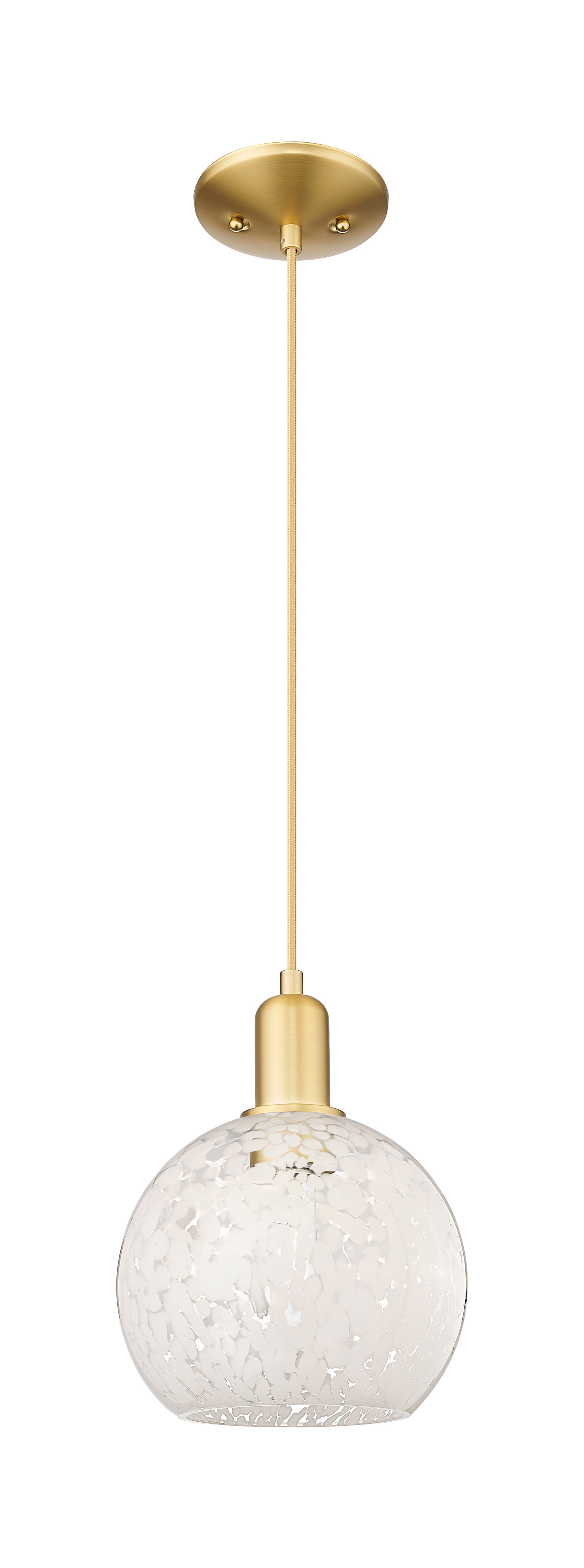 Arcadia Mini Pendant Antique Brass 8 Inch