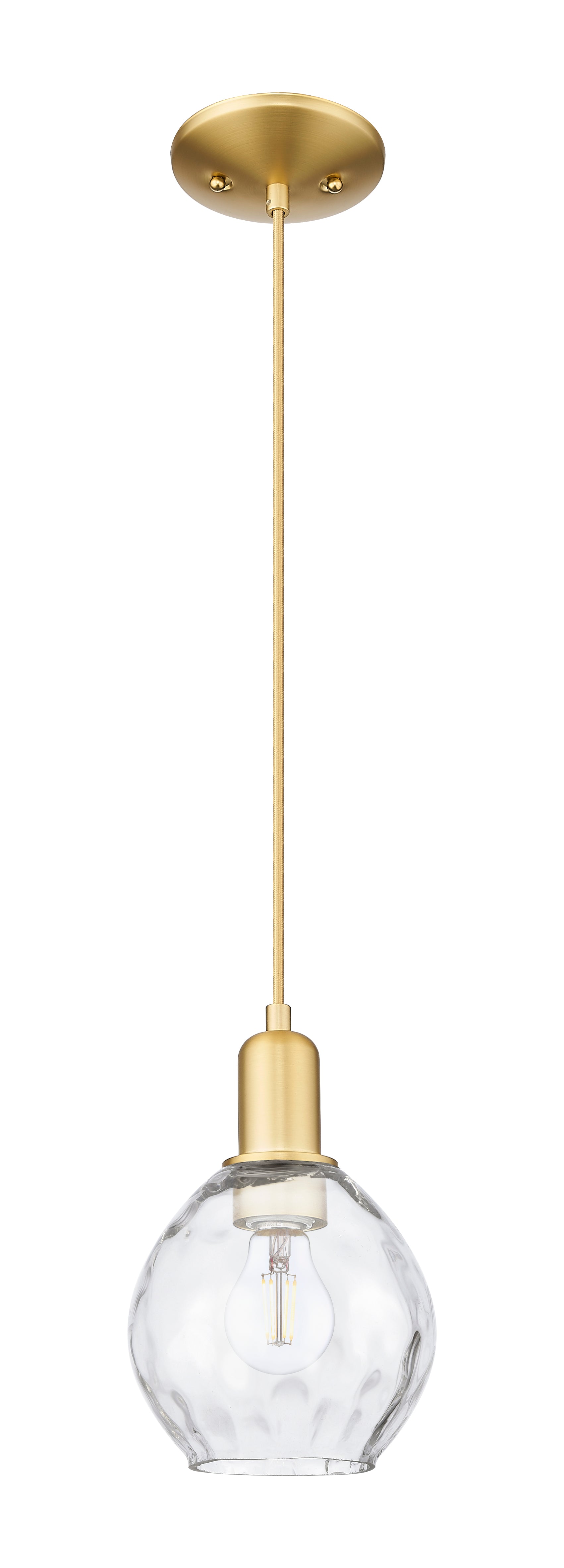 Arcadia Mini Pendant Antique Brass Glass