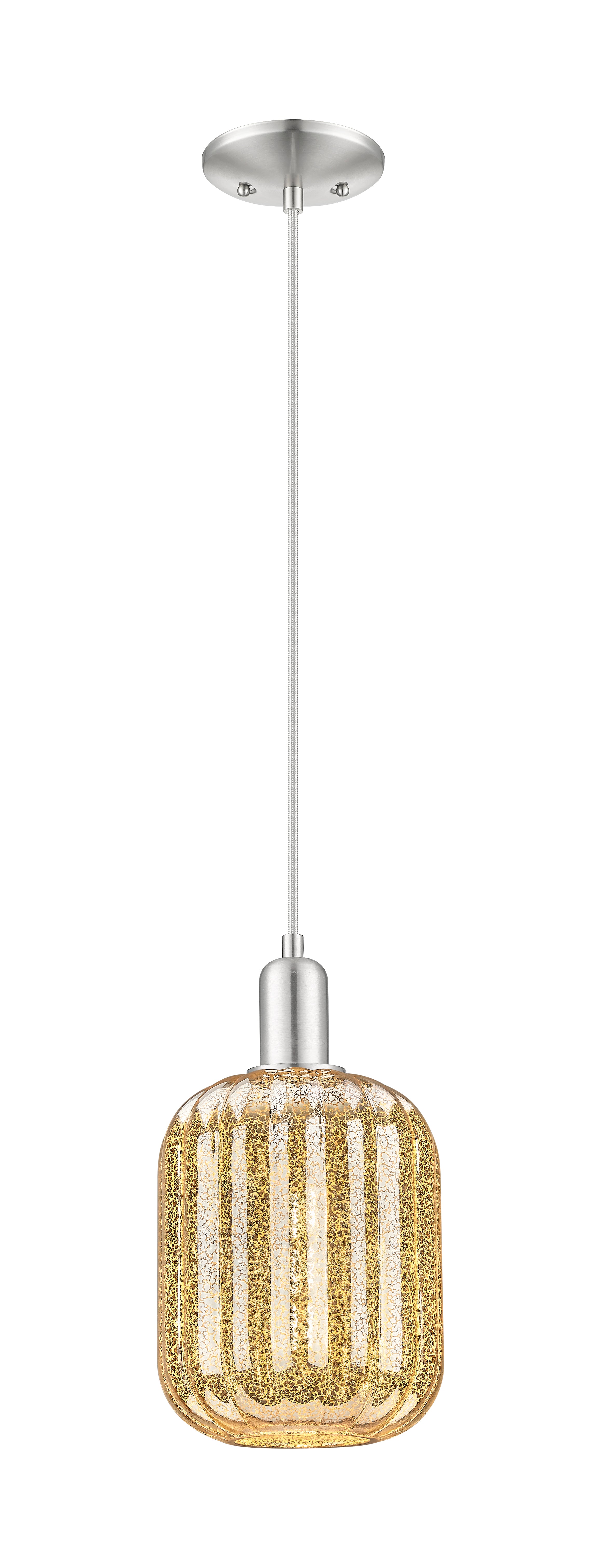 Arcadia Mini Pendant Antique Brass Glass