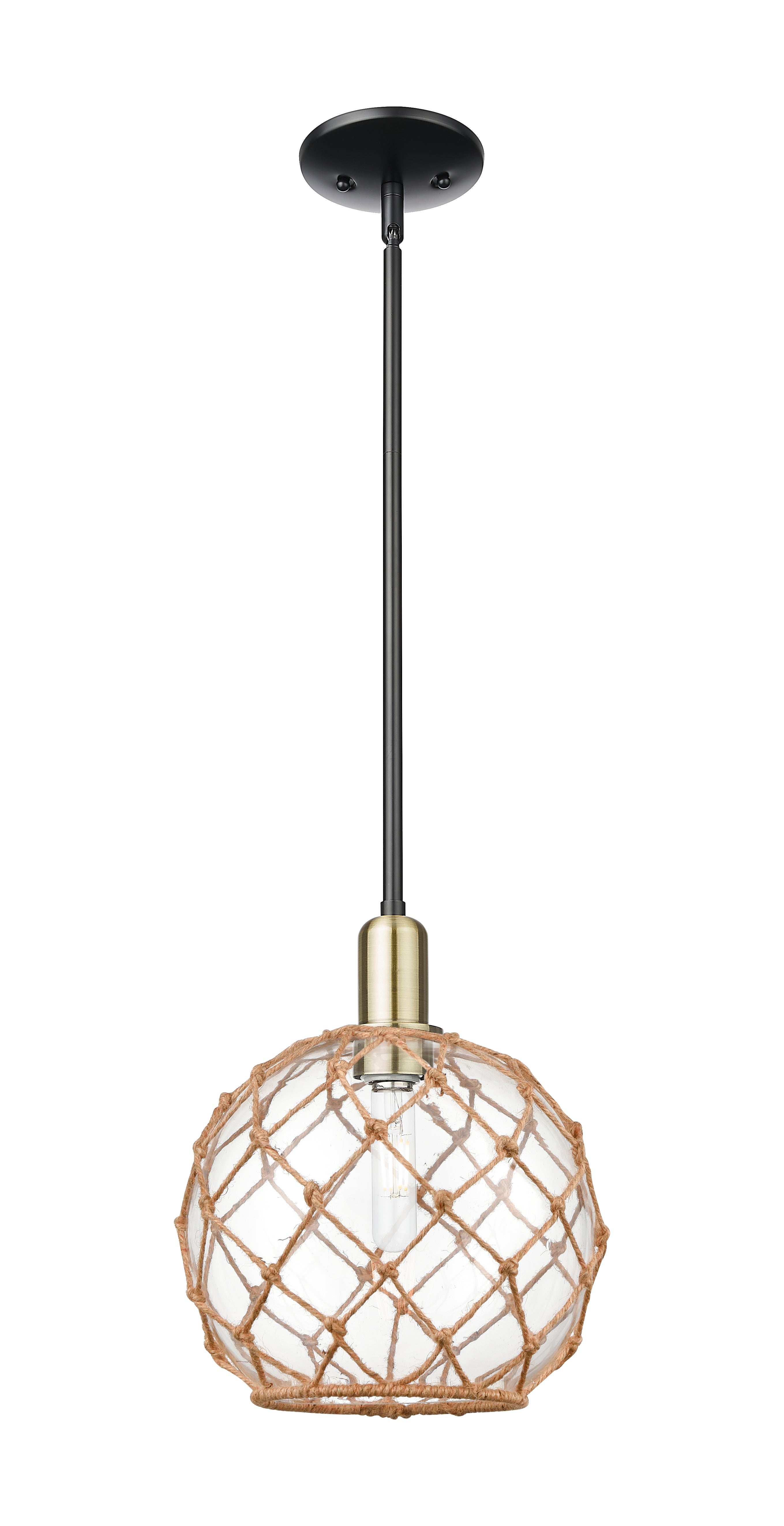 Arcadia Mini Pendant Antique Brass Finish