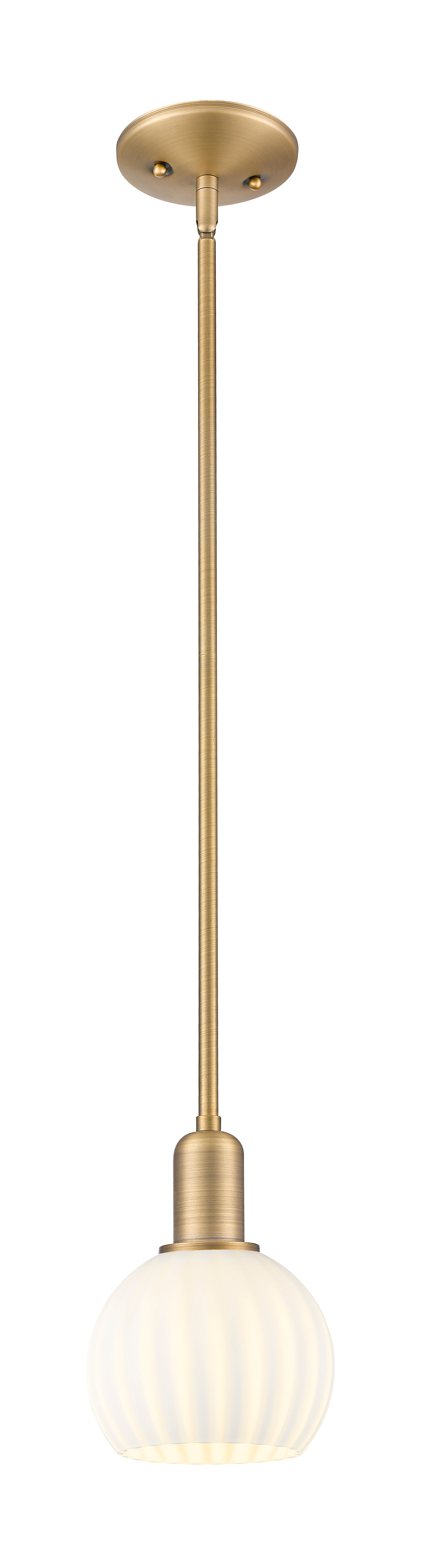 Arcadia Mini Pendant Antique Brass 6 Inch