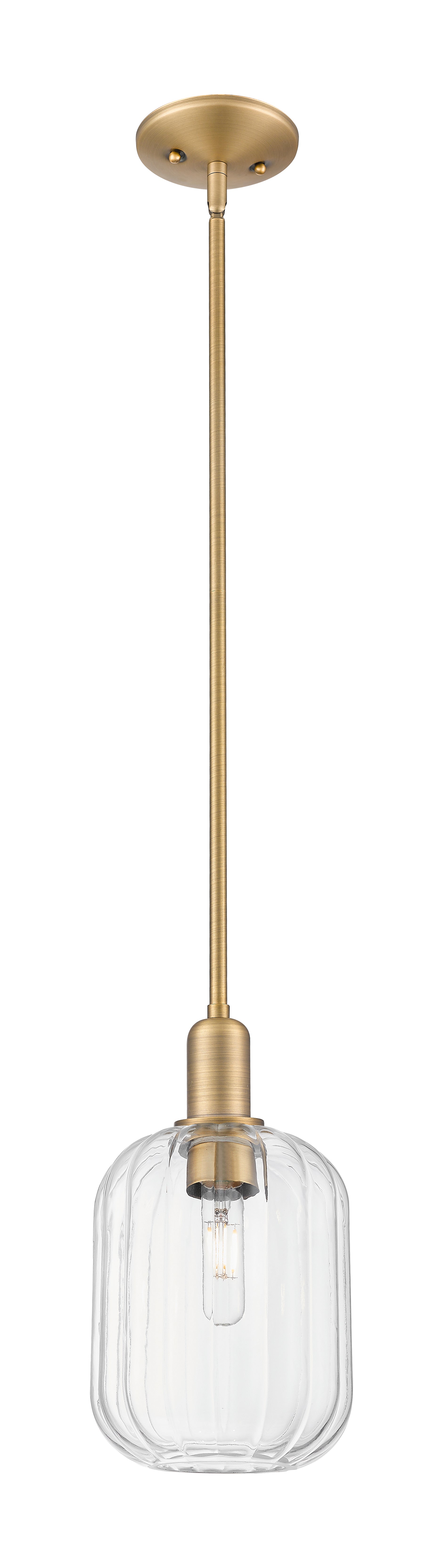 Arcadia Mini Pendant Antique Brass 6.75 Inch